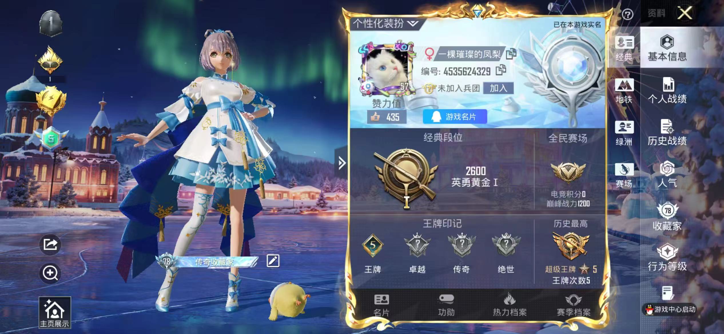 HPSJ451711和平精英账号详情图3