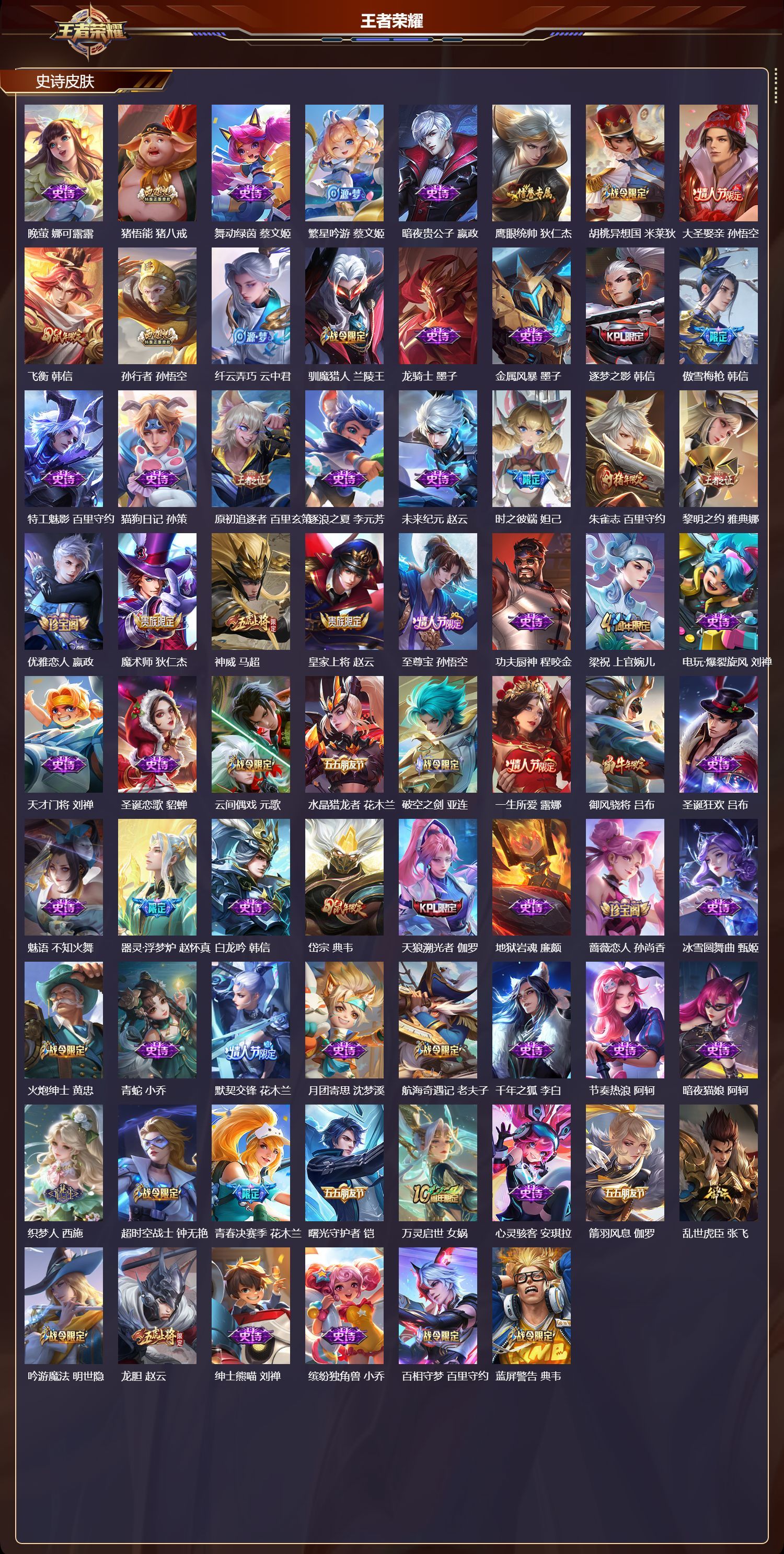 WZQM4101296王者荣耀账号详情图4 WZQM4101296王者荣耀账号详情图4