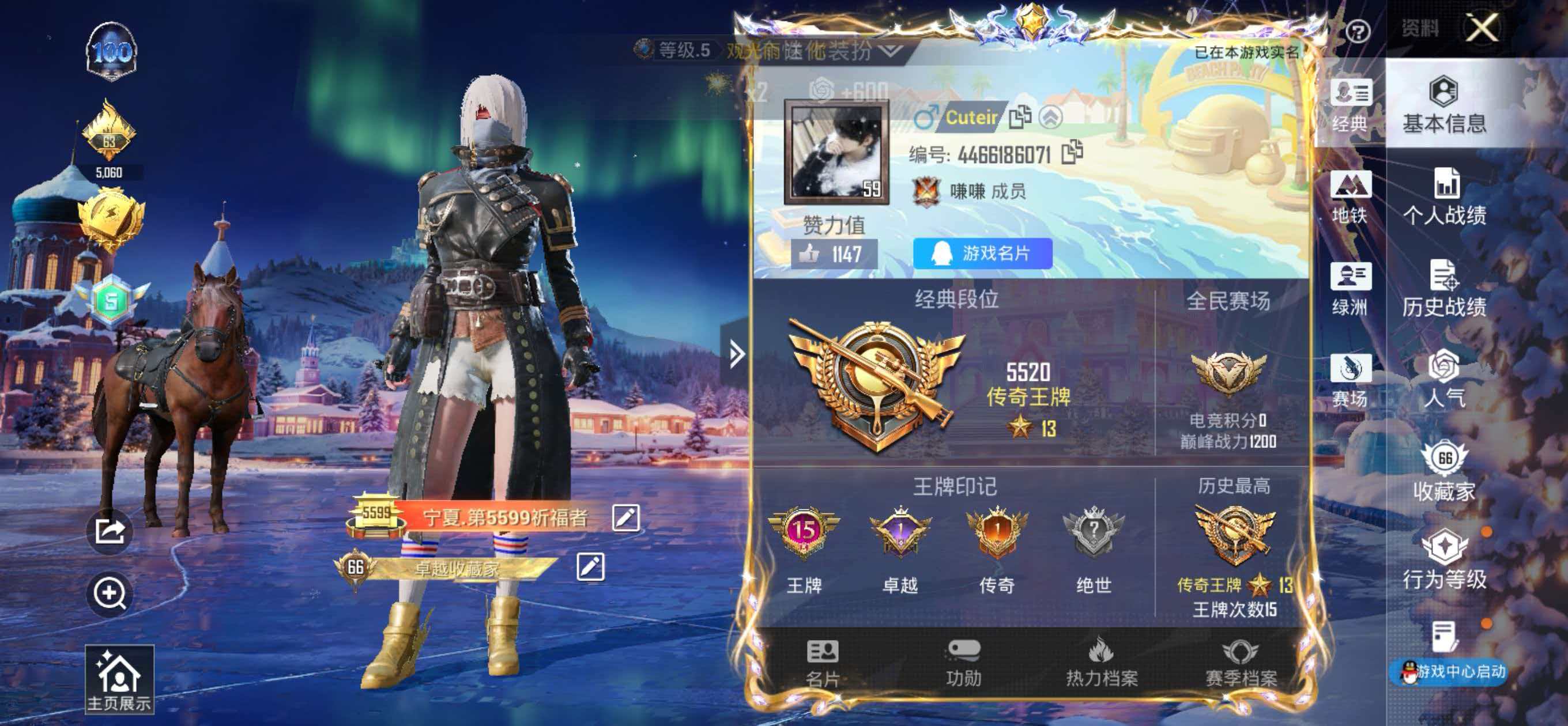 HPSJ451048和平精英账号详情图2