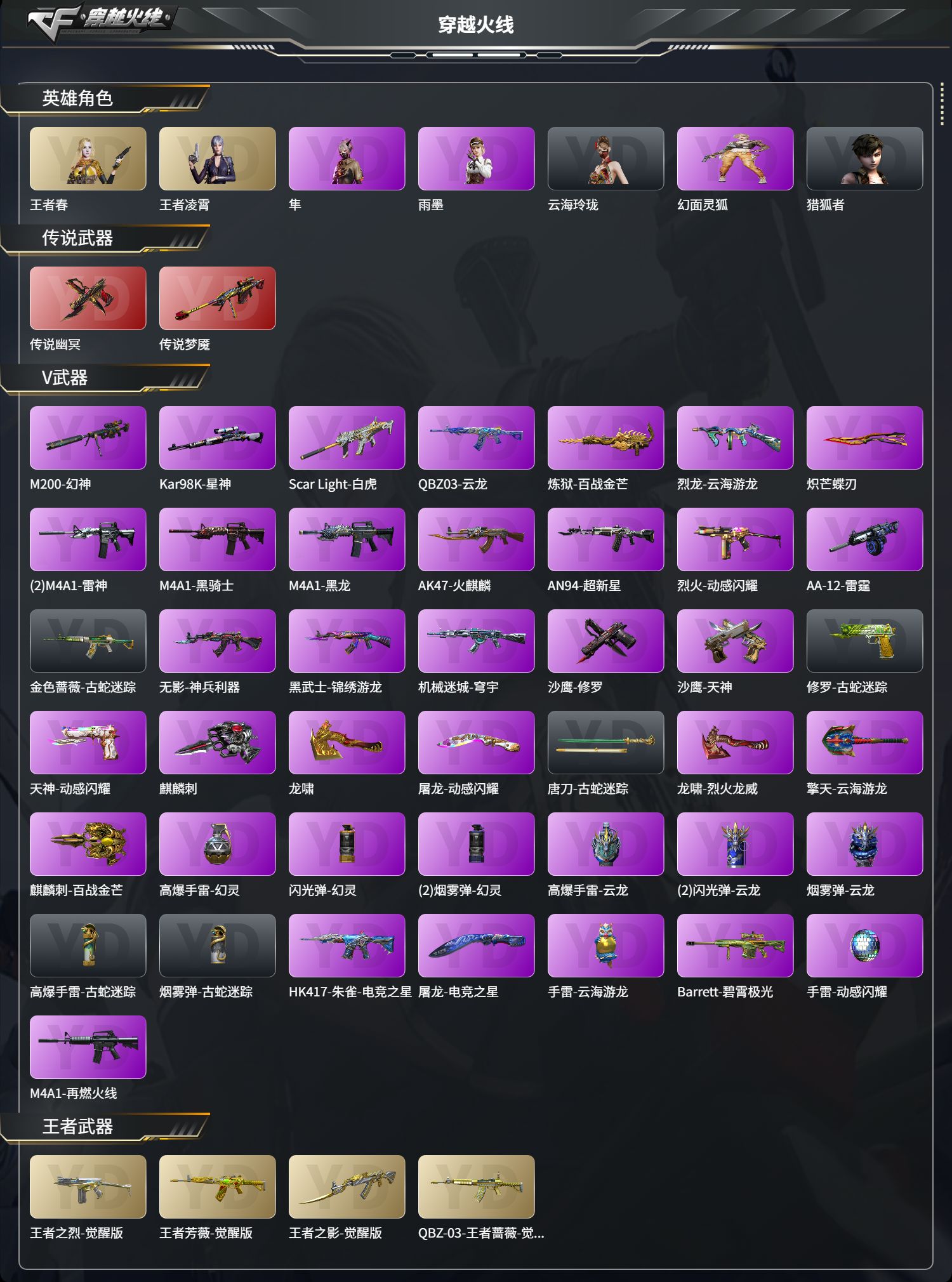 CFCMW425275穿越火线账号详情图2