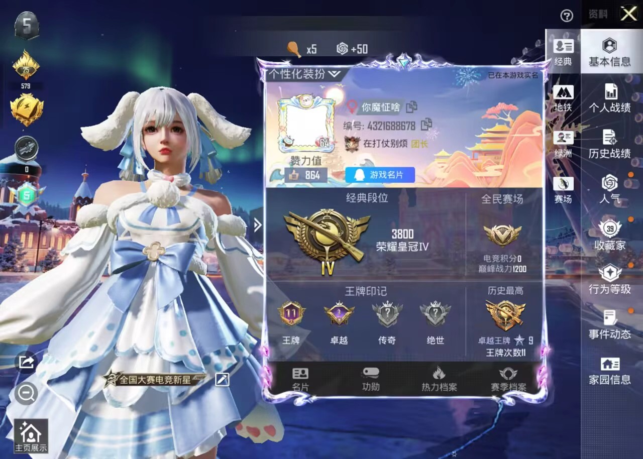 HPSJ451455和平精英账号详情图2