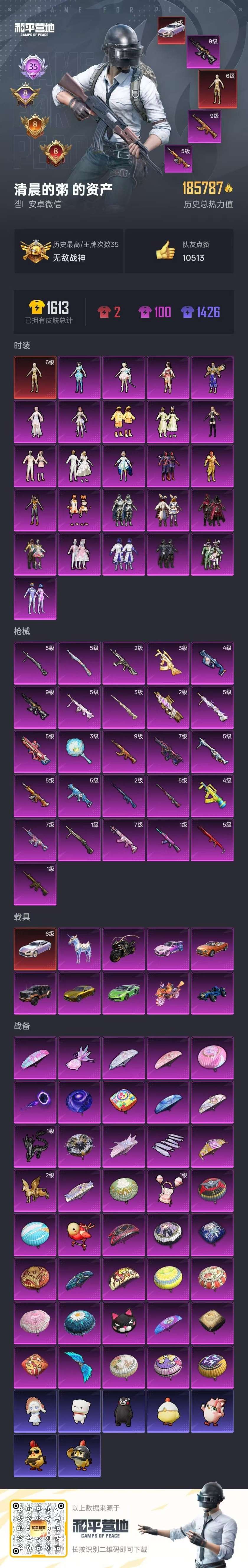 HPSJ451030和平精英账号详情图3