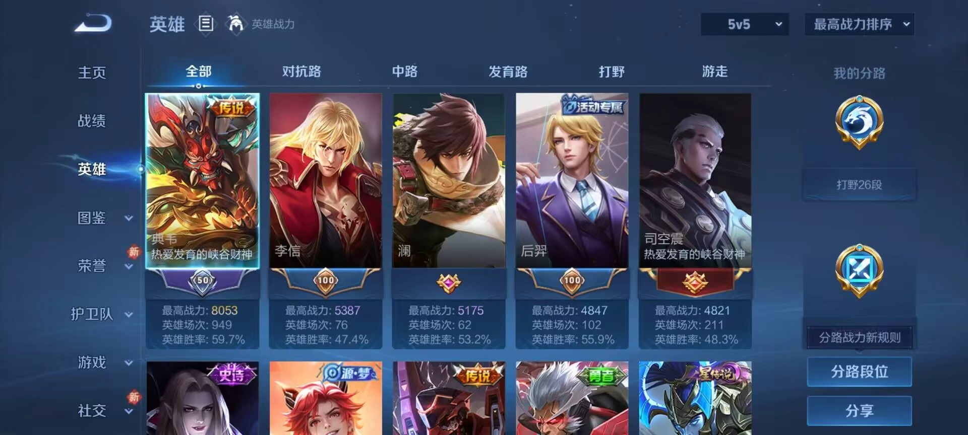 WZCMW4101227王者荣耀账号详情图3