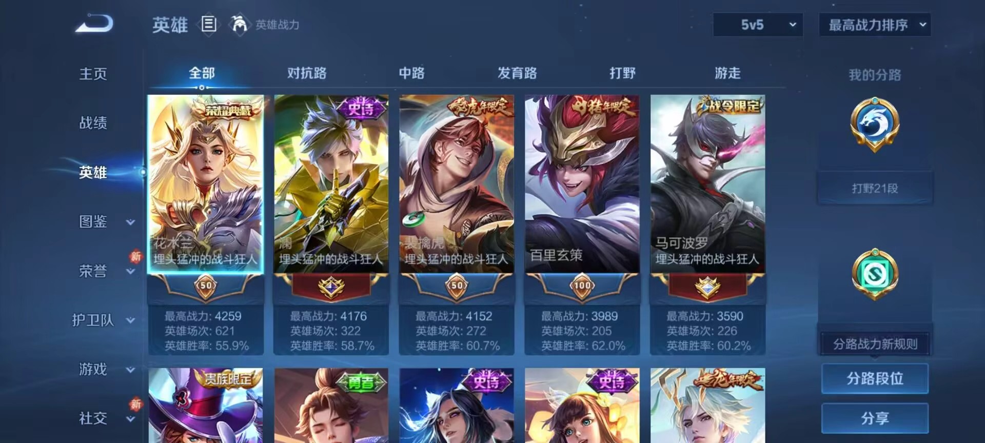 WZCMW4101392王者荣耀账号详情图5