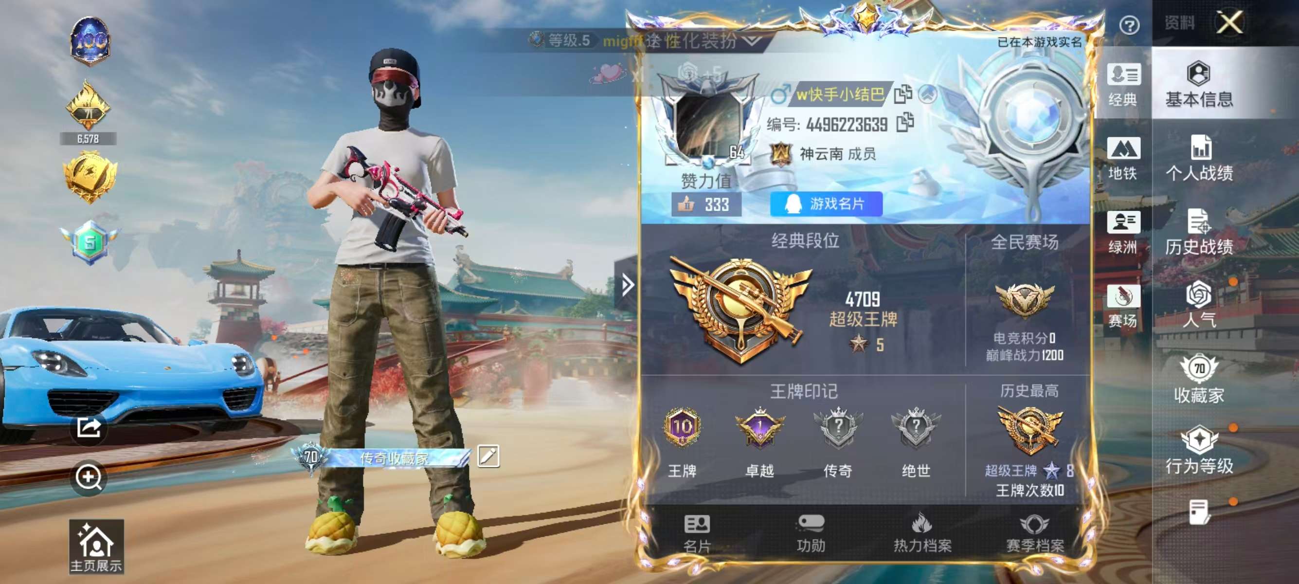 HPSJ452800和平精英账号详情图3