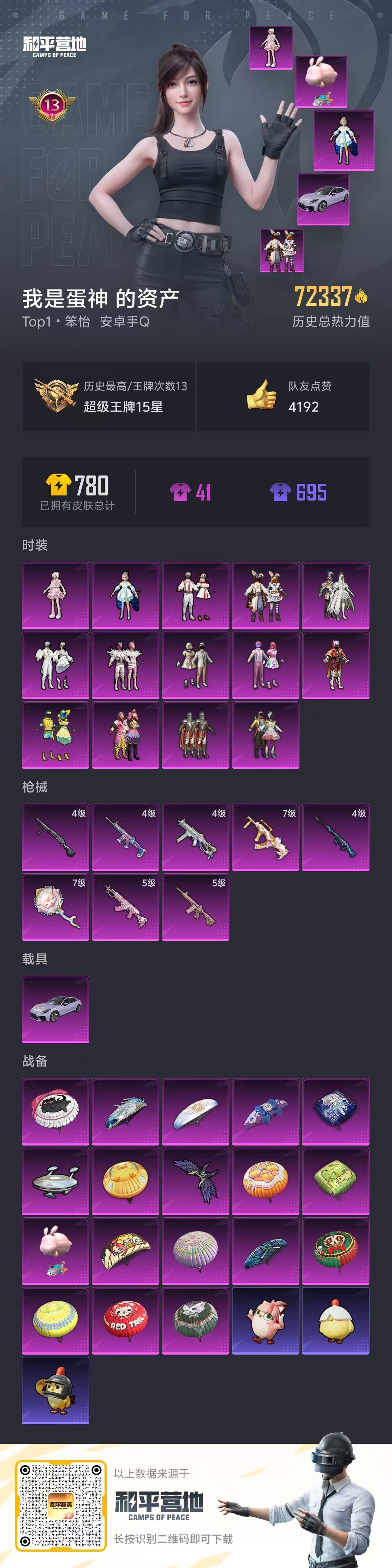 HPCMW452950和平精英账号详情图3