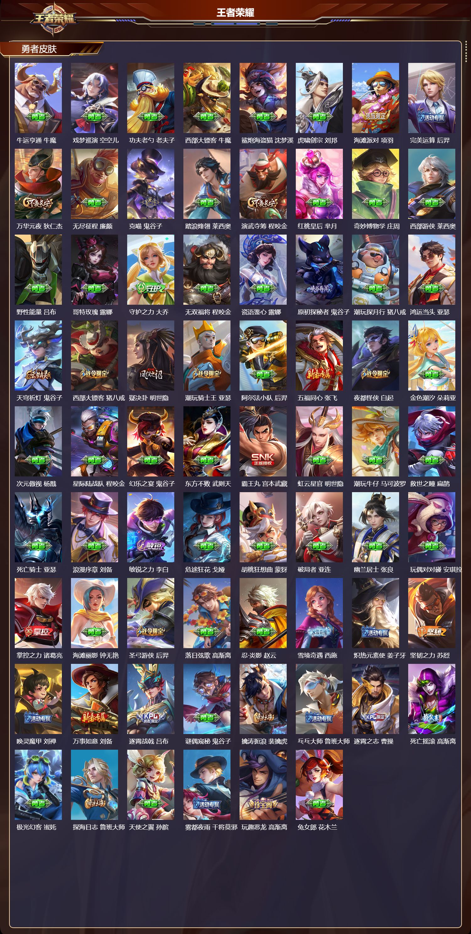 WZMK4151393王者荣耀账号详情图6