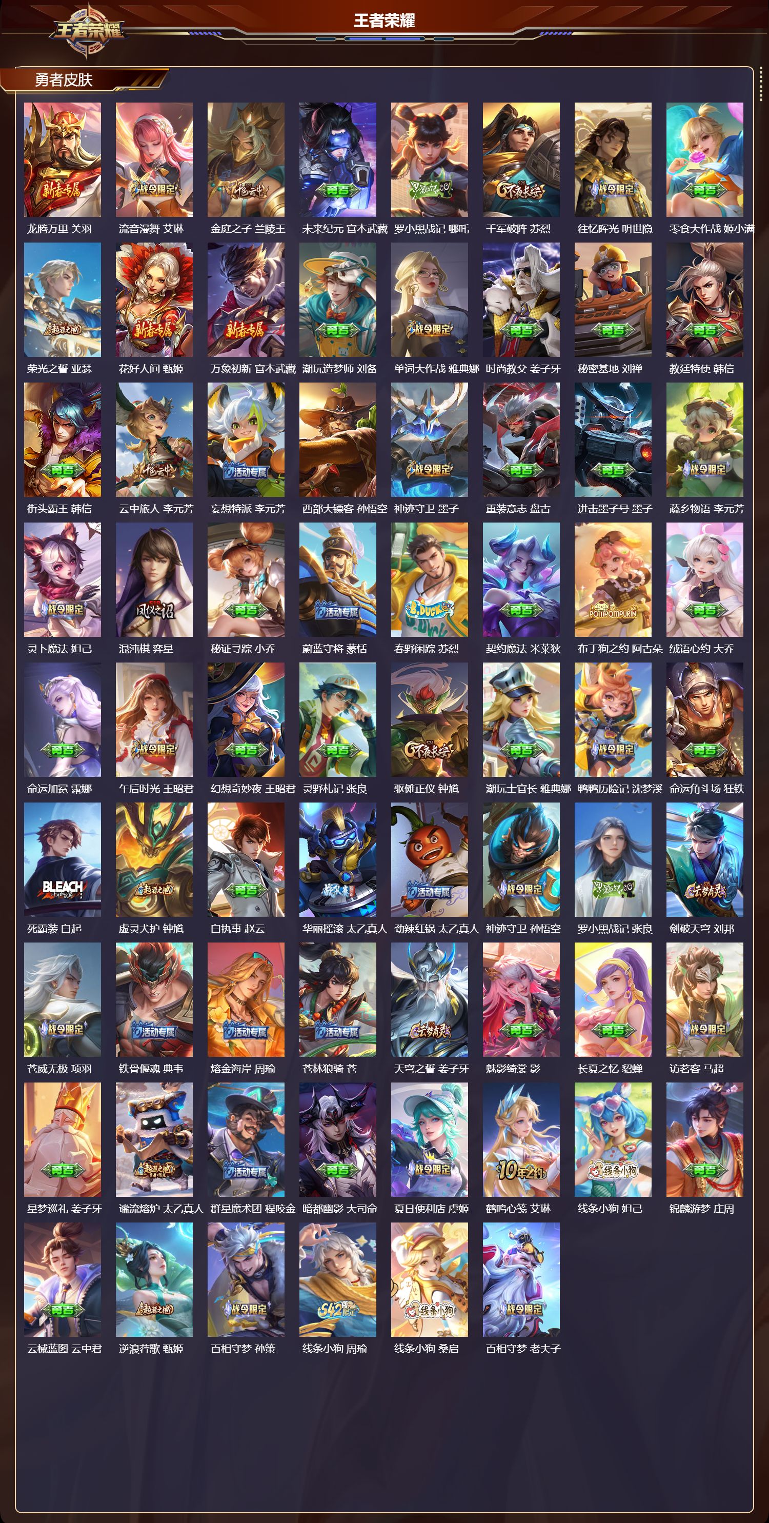 WZMK4151393王者荣耀账号详情图7