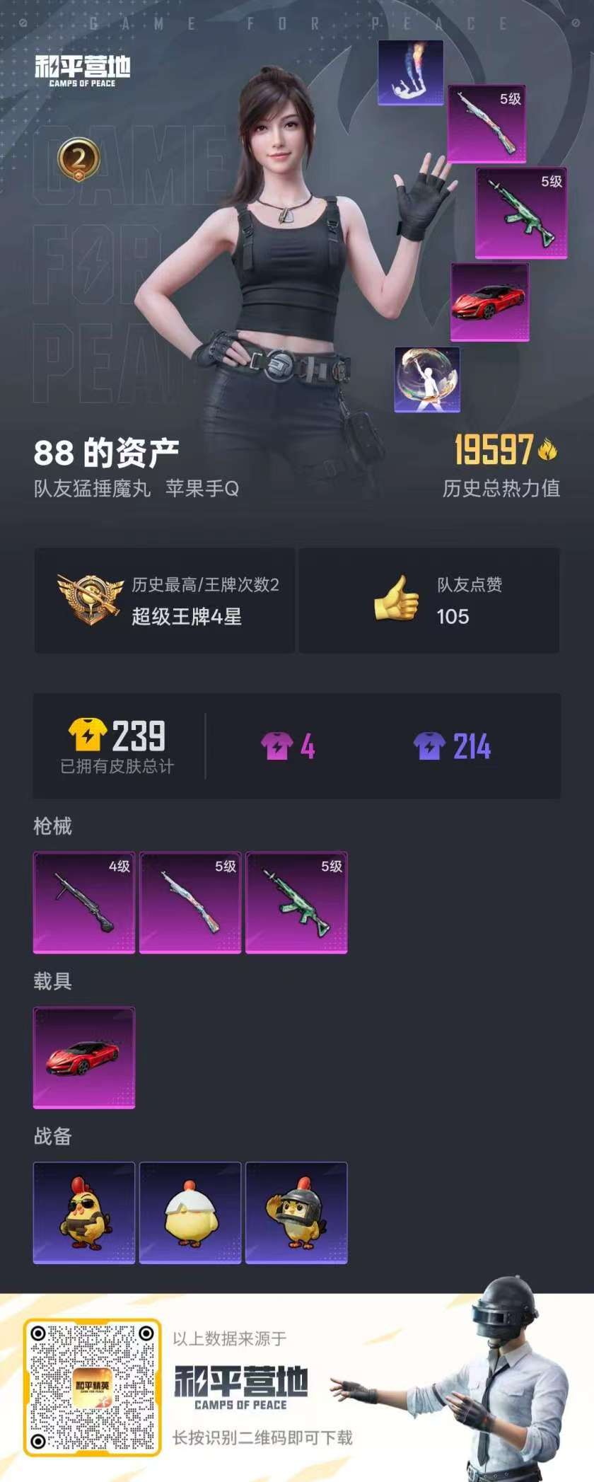 HPCMW454600和平精英账号详情图5