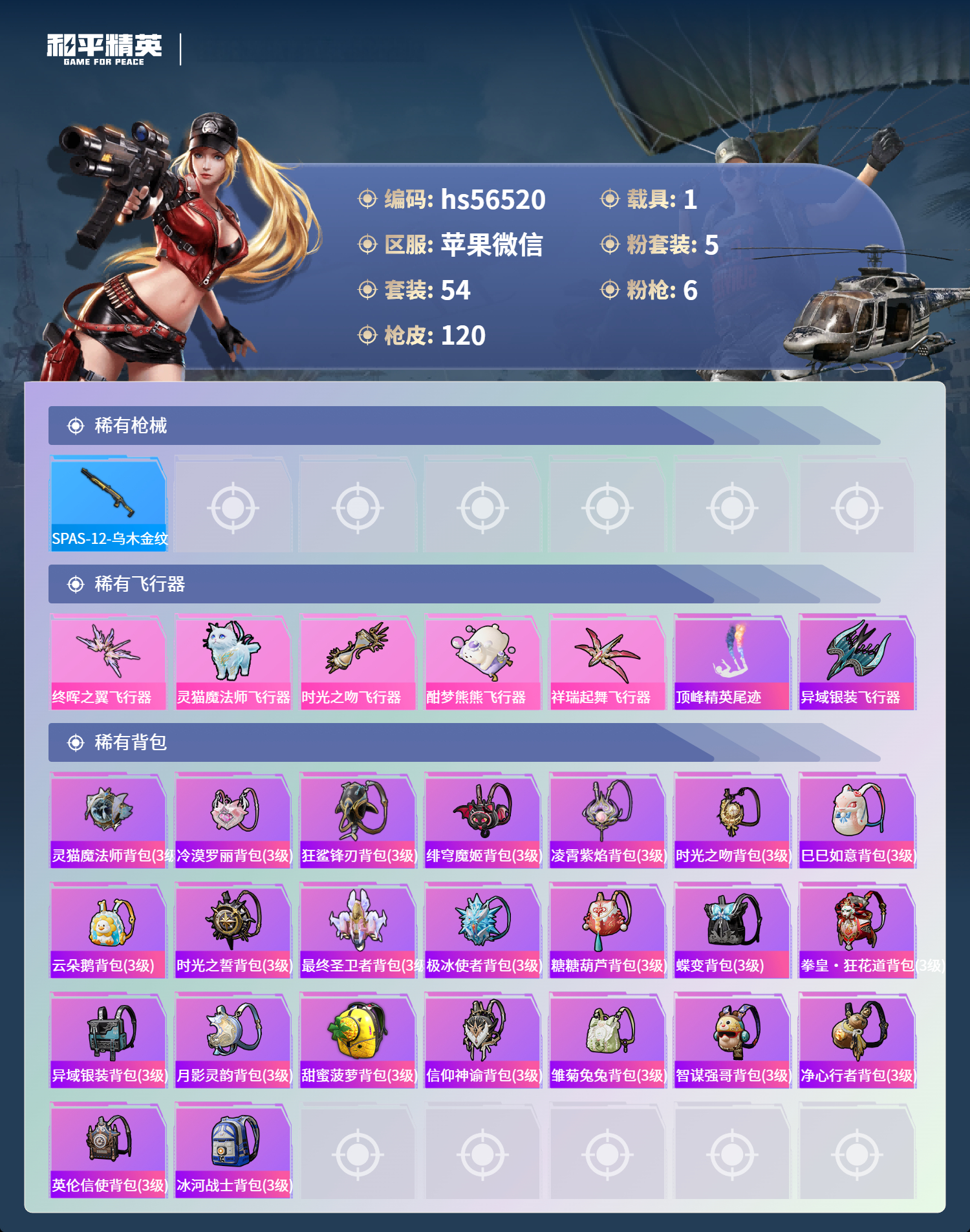 HPSJ46949和平精英账号详情图7