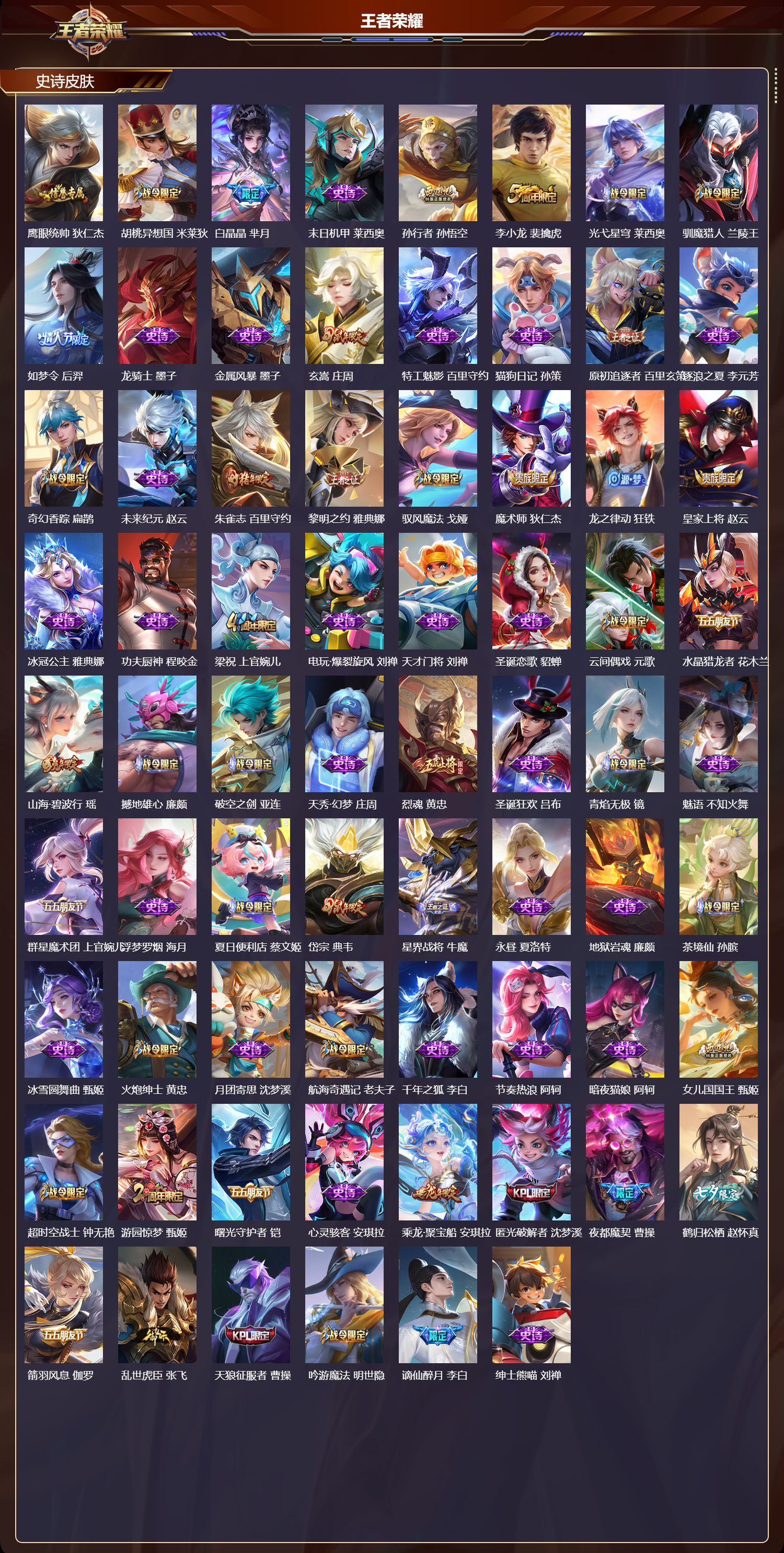 WZMK414306王者荣耀账号详情图4