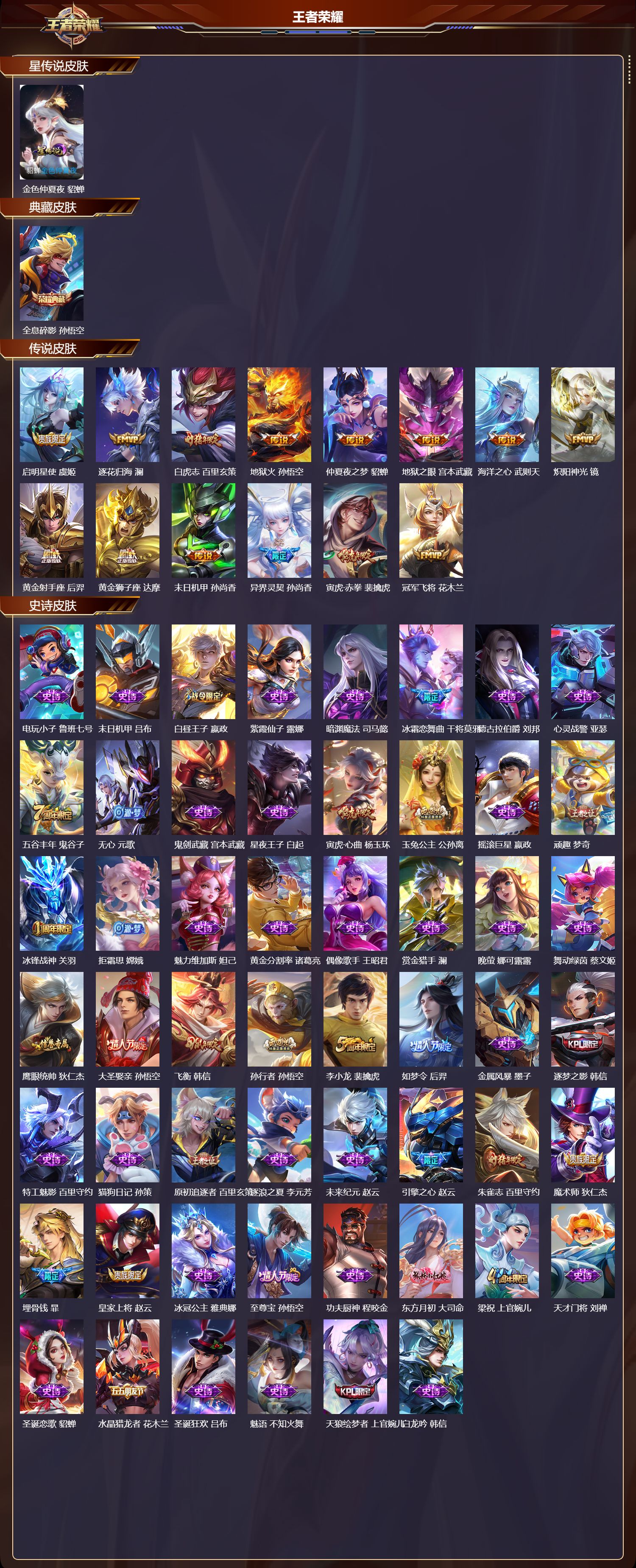 WZQM414597王者荣耀账号详情图3