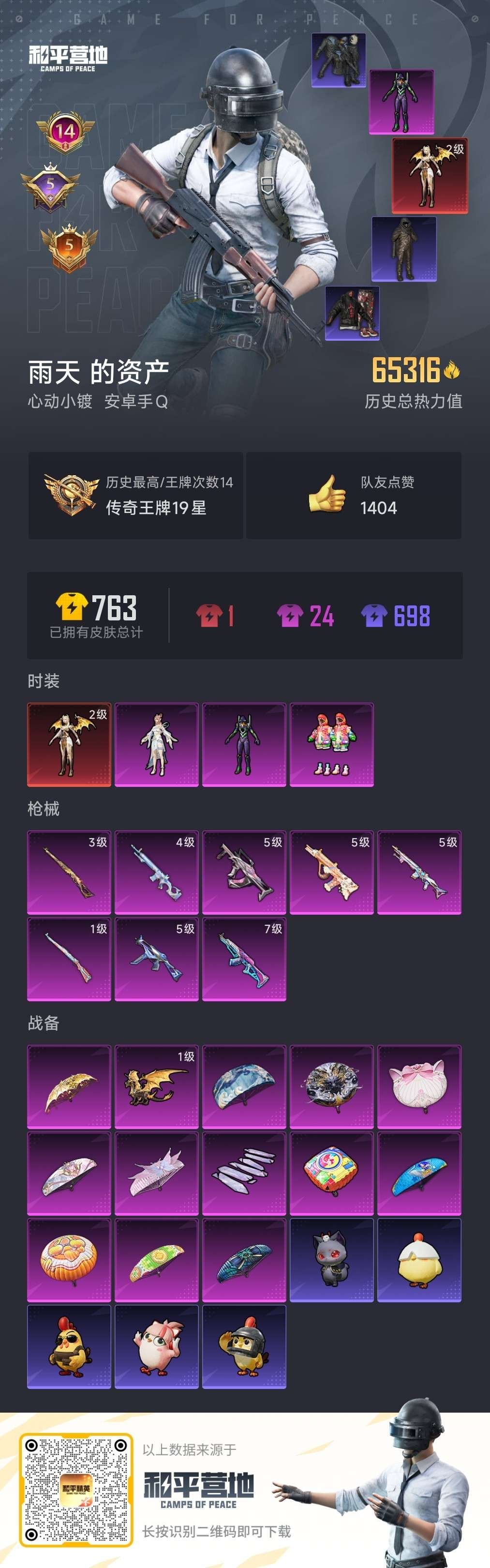 HPSJ46792和平精英账号详情图3