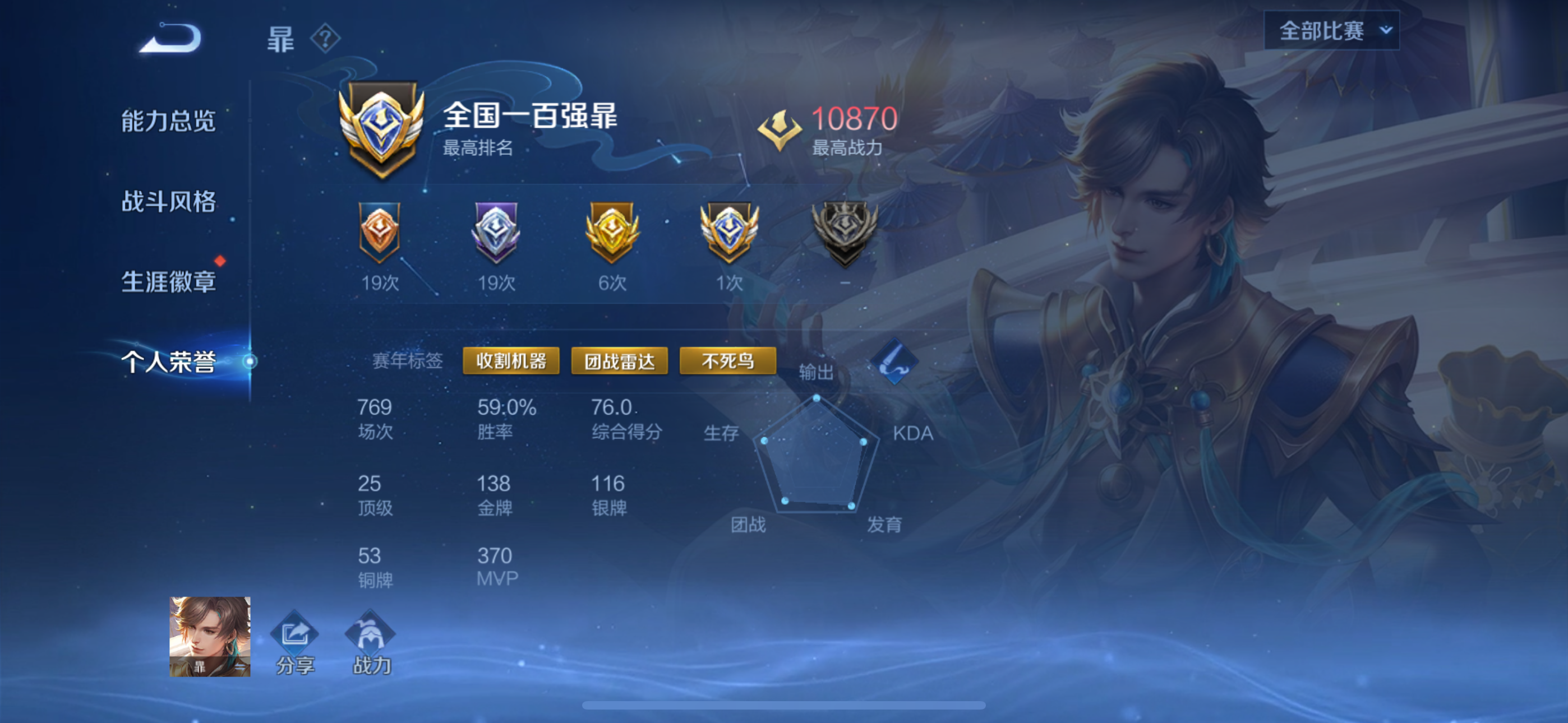 WZQM432373王者荣耀账号详情图4