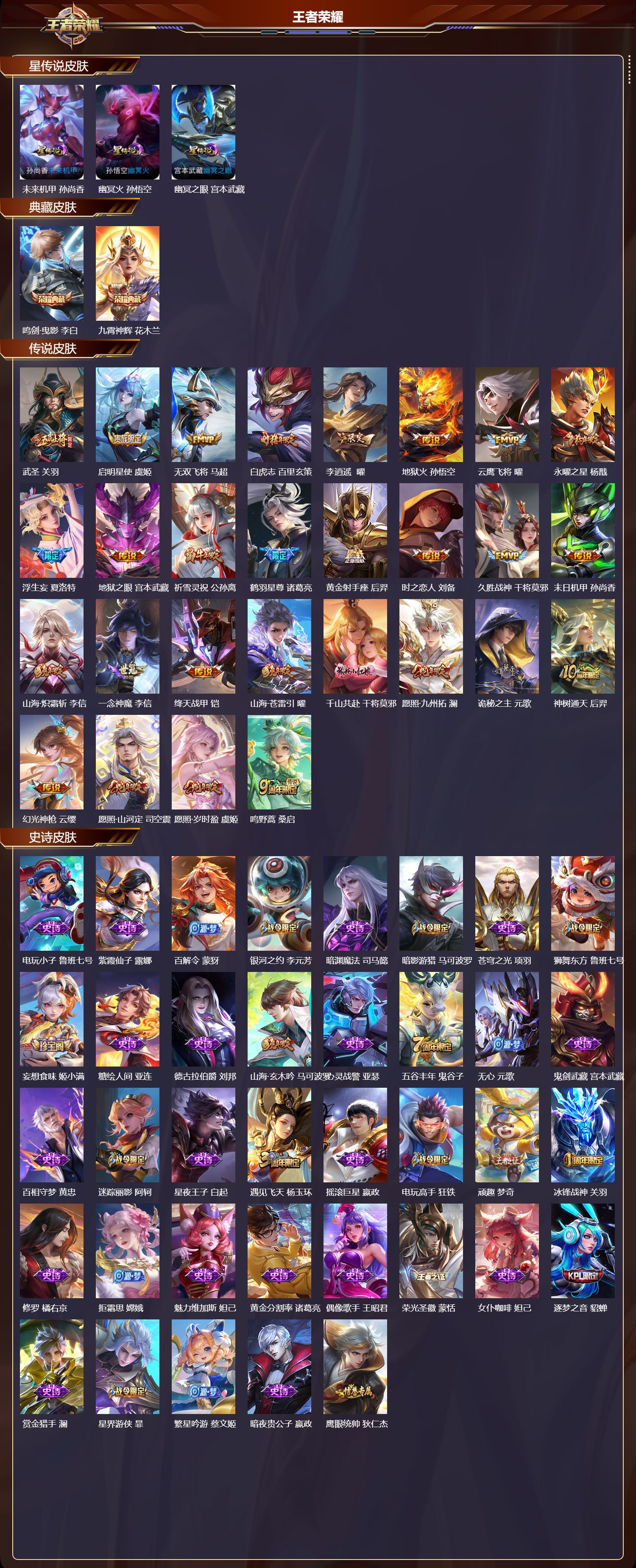 WZQM414606王者荣耀账号详情图3