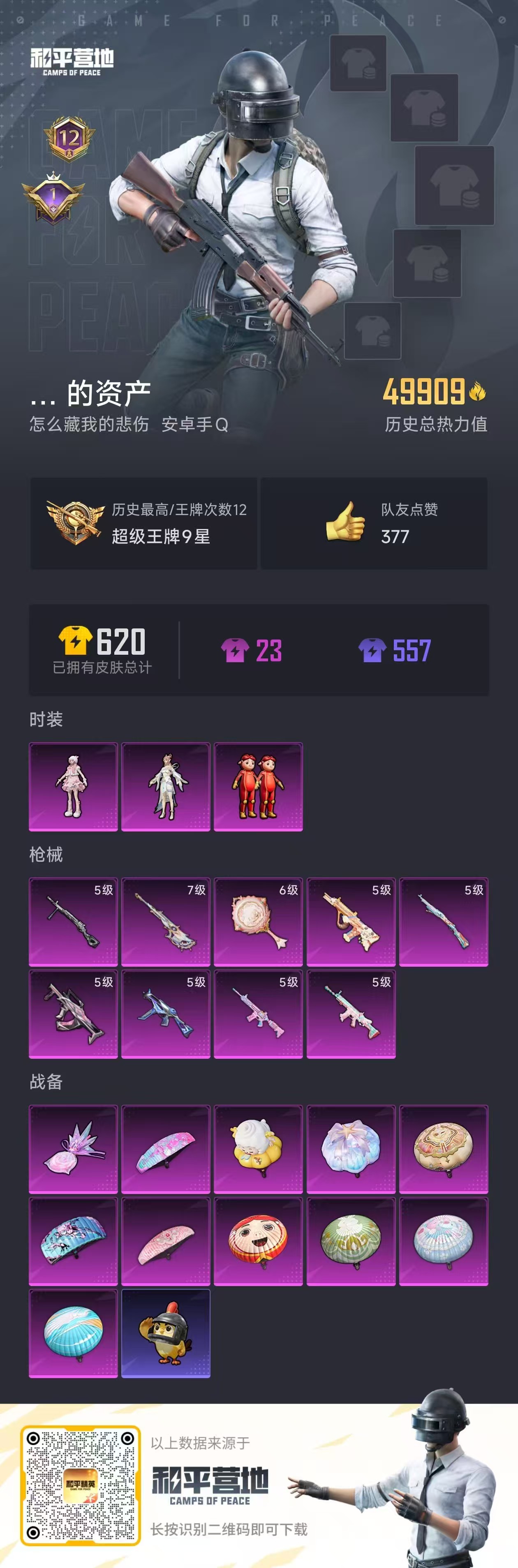 HPCMW410822和平精英账号详情图2