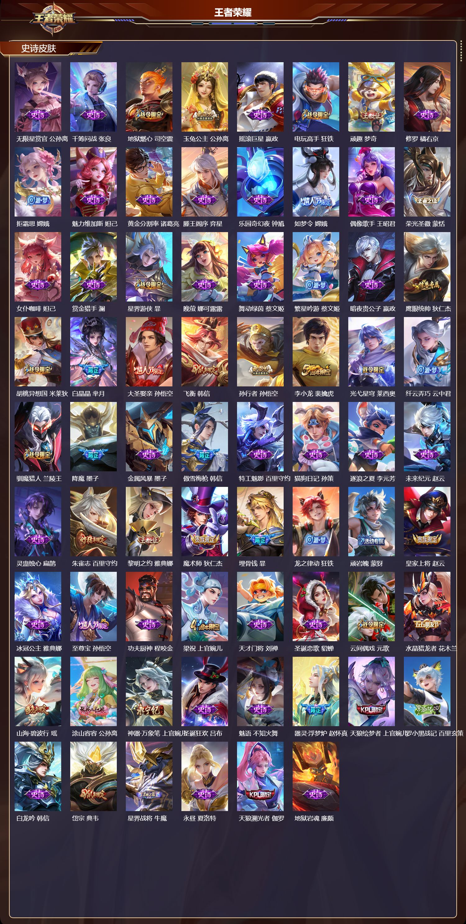 WZQM414663王者荣耀账号详情图4