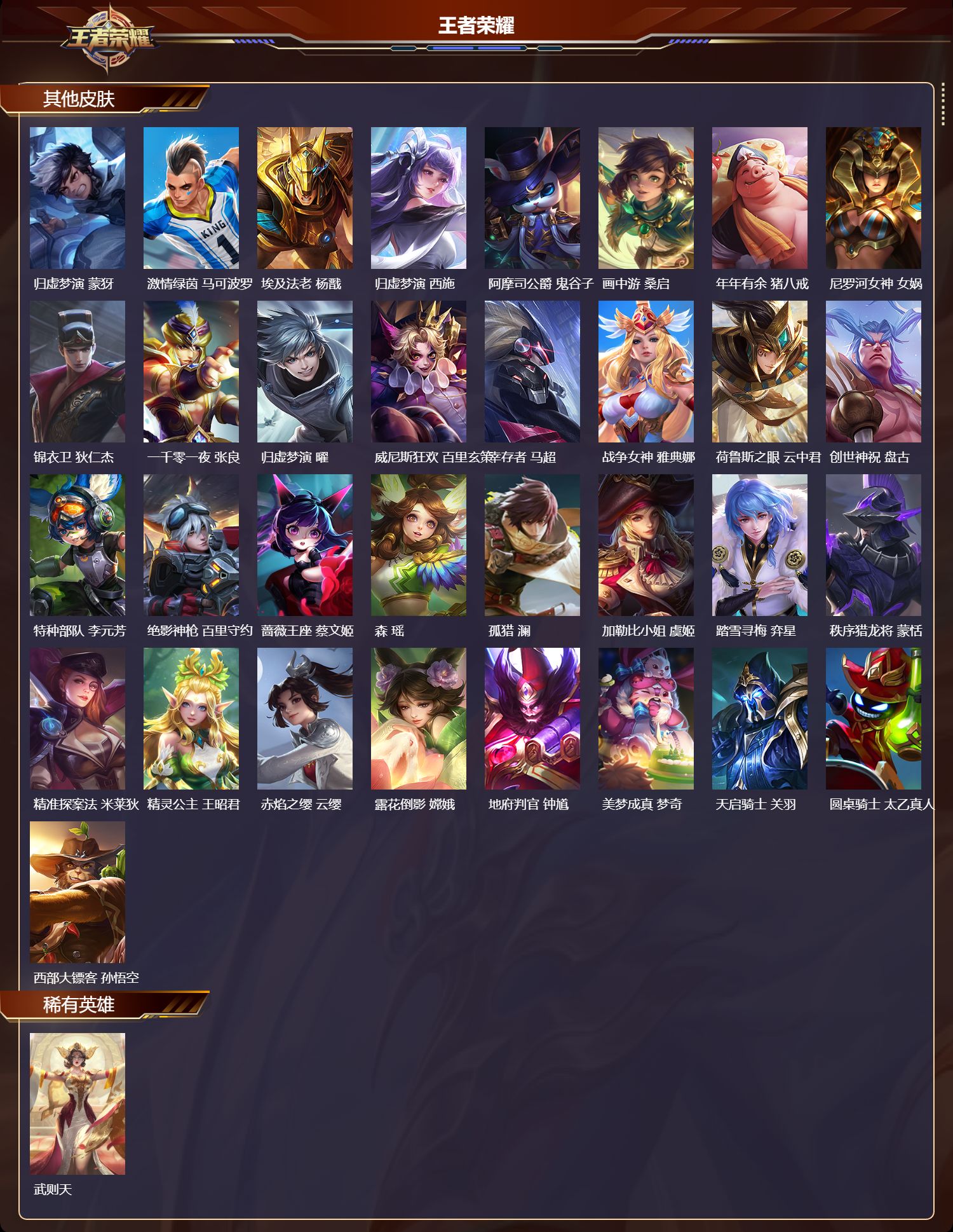 WZMK414306王者荣耀账号详情图8