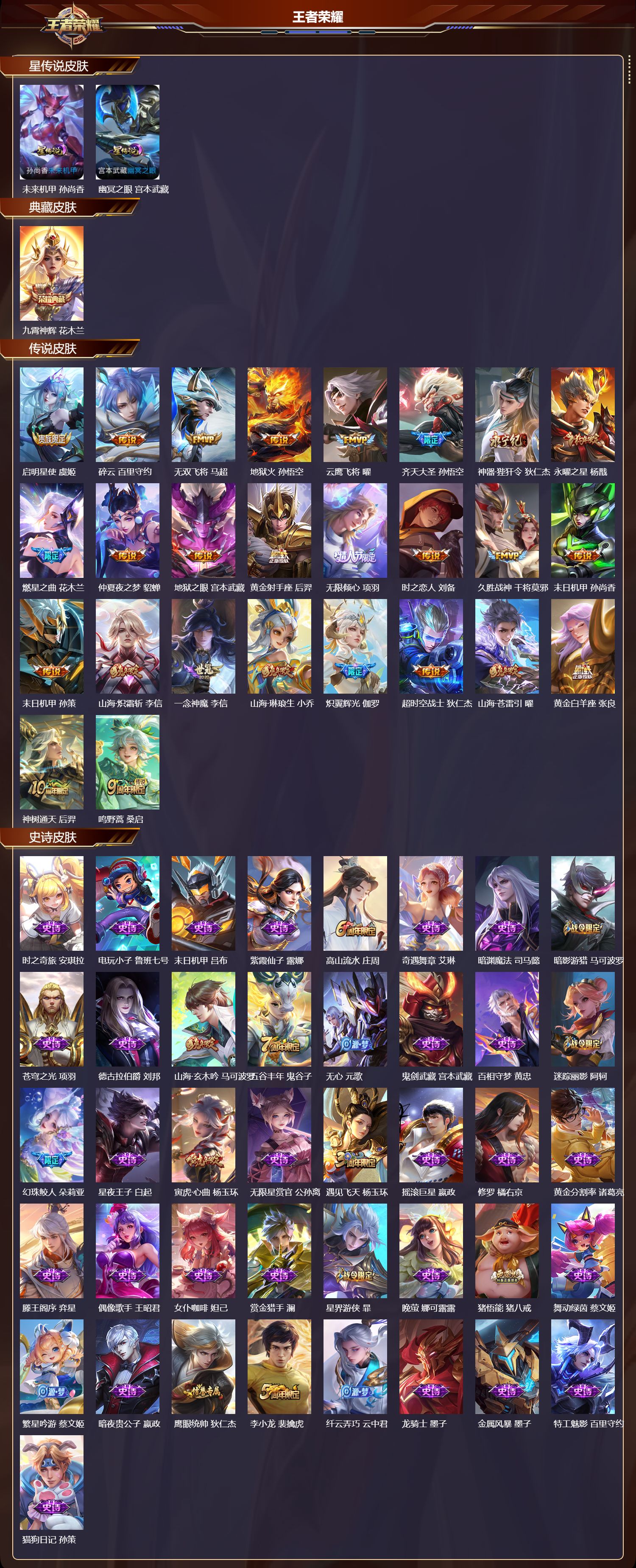 WZQM414668王者荣耀账号详情图3