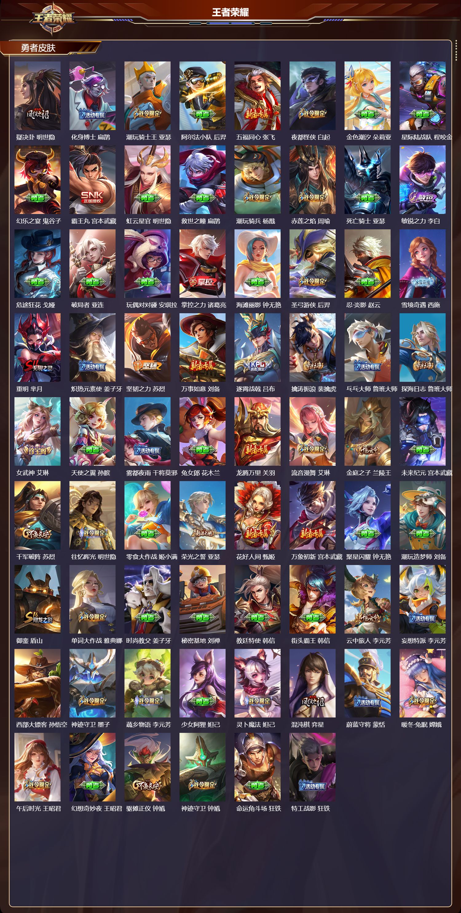 WZMK414306王者荣耀账号详情图6