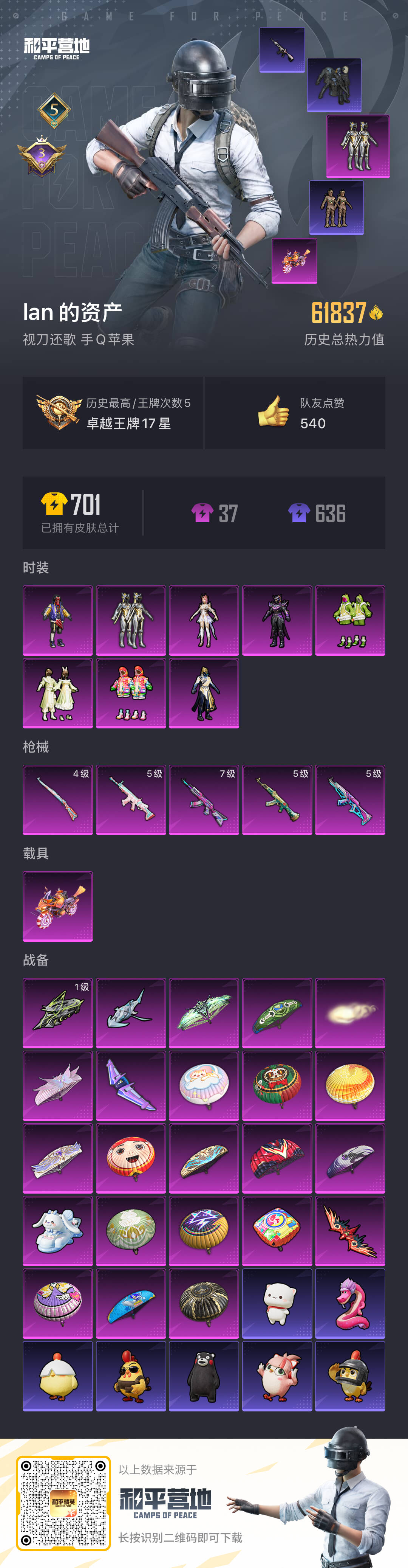 HPSJ412375和平精英账号详情图3