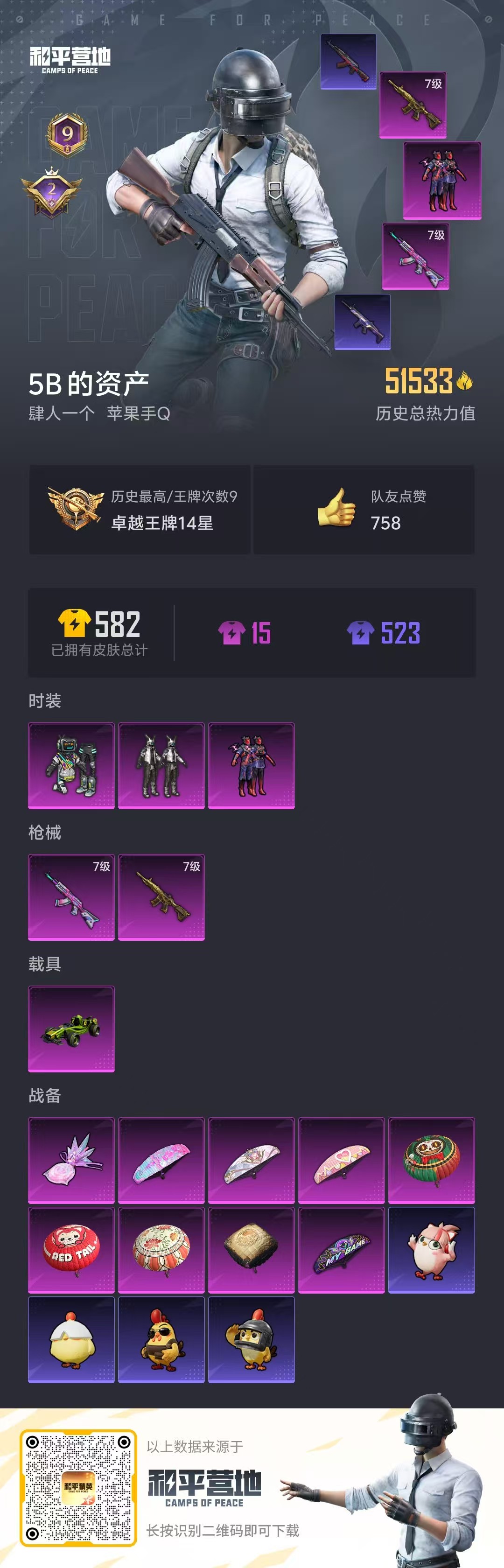 HPSJ46902和平精英账号详情图2 HPSJ46902和平精英账号详情图2