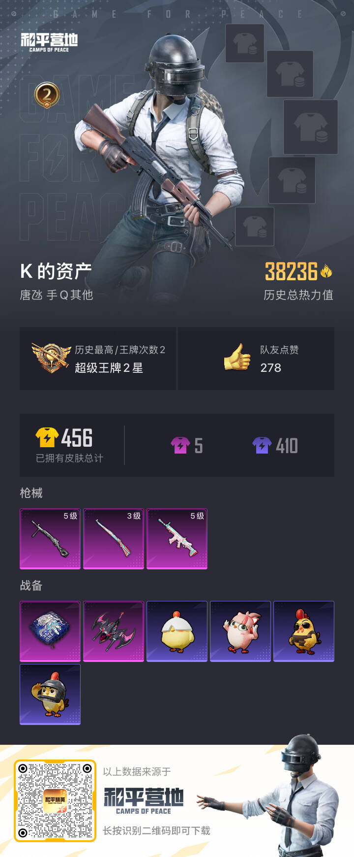 HPSJ414462和平精英账号详情图3 HPSJ414462和平精英账号详情图3