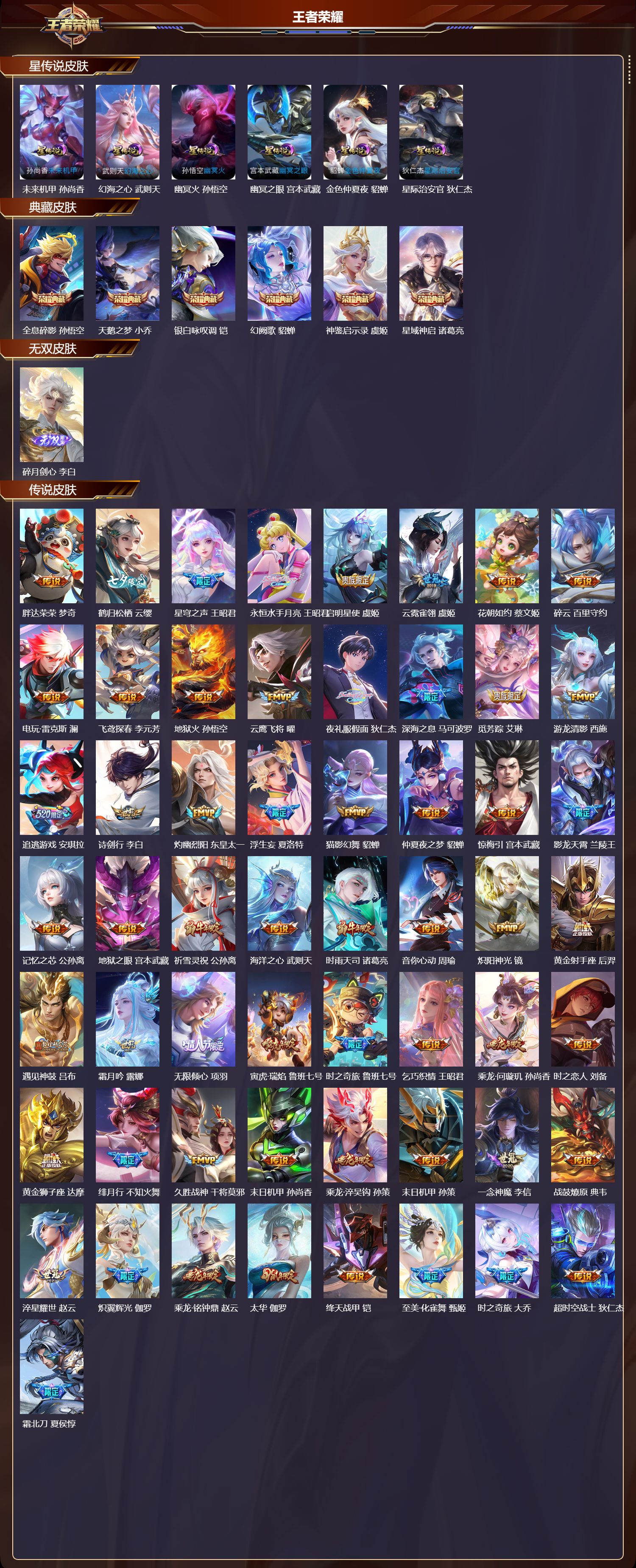 WZMK414306王者荣耀账号详情图2