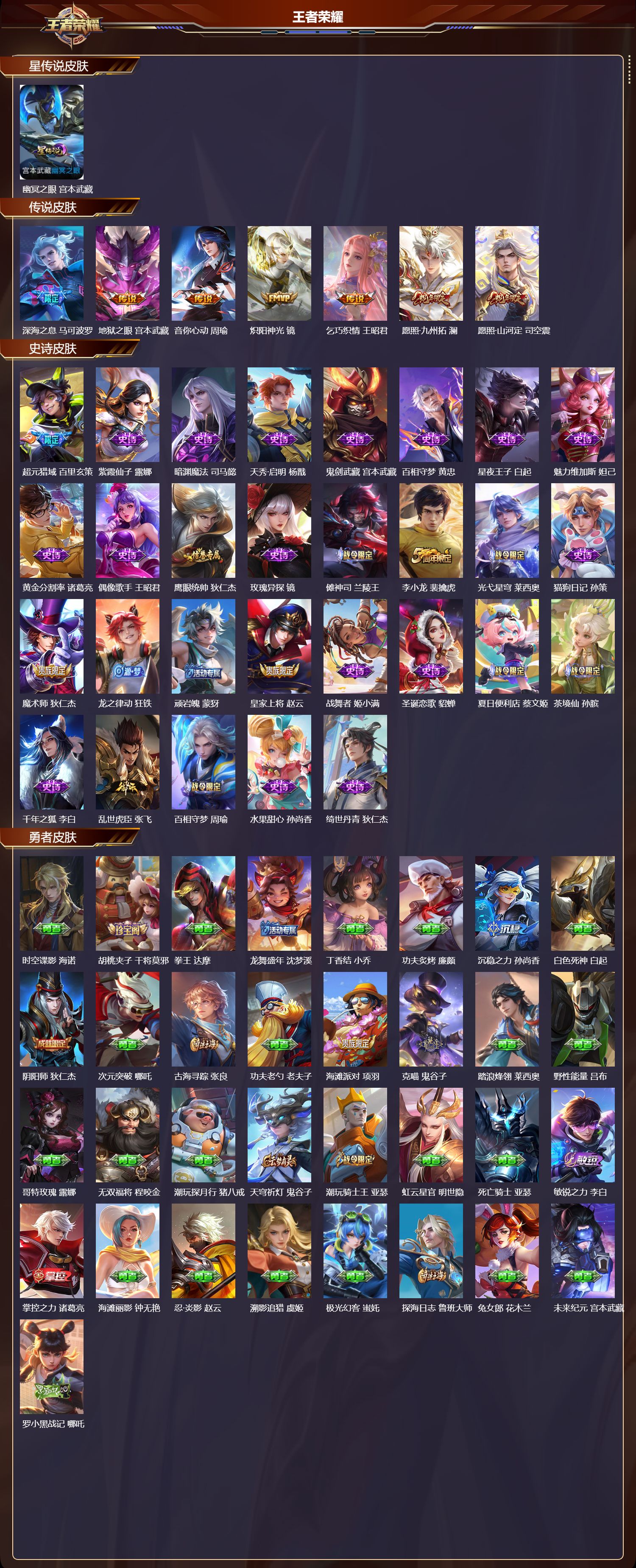 WZMK417736王者荣耀账号详情图2 WZMK417736王者荣耀账号详情图2