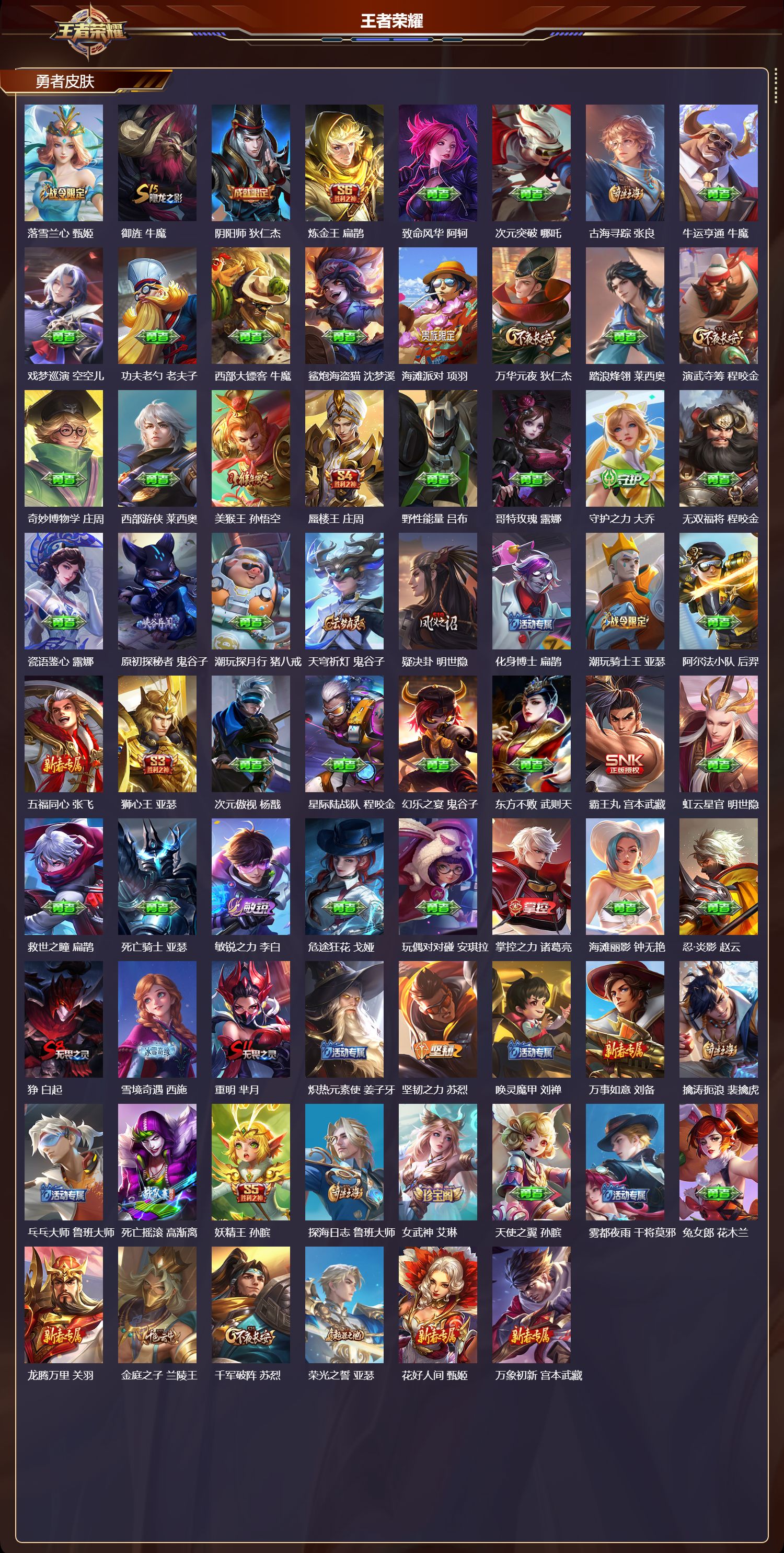 WZMK417727王者荣耀账号详情图4