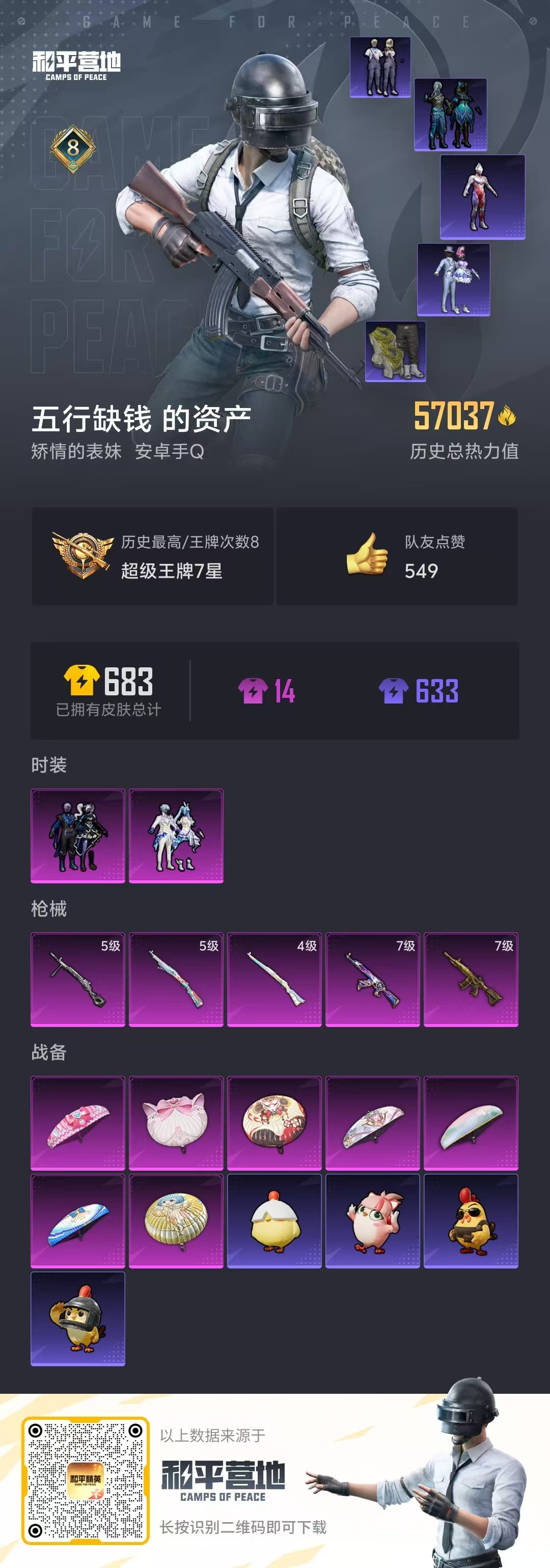 HPCMW411000和平精英账号详情图5 HPCMW411000和平精英账号详情图5