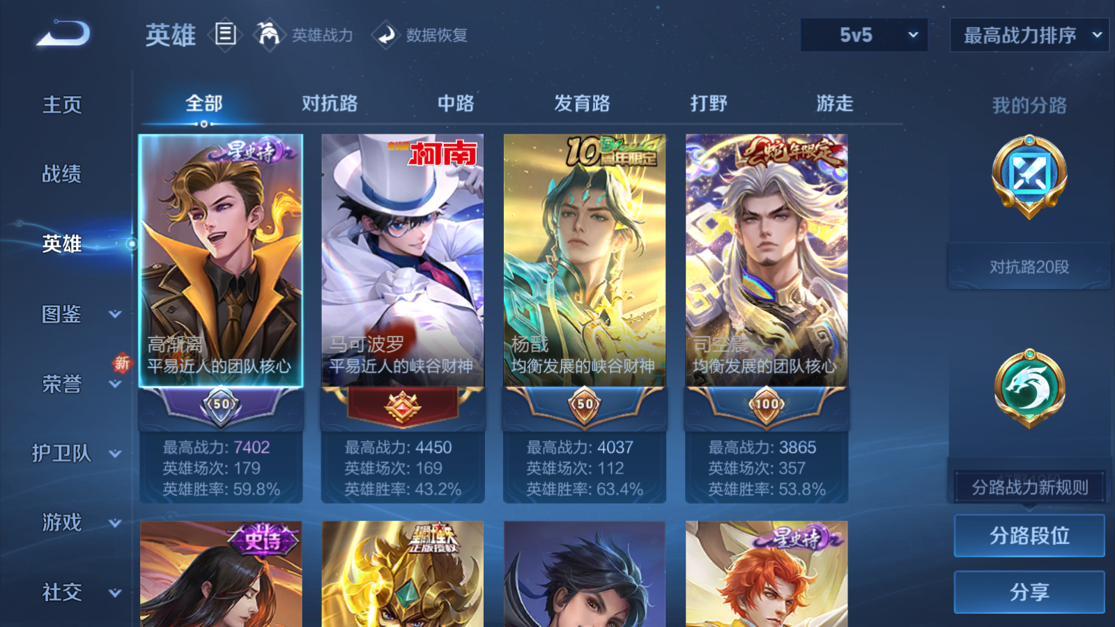 WZCMW428631王者荣耀账号详情图3 WZCMW428631王者荣耀账号详情图3