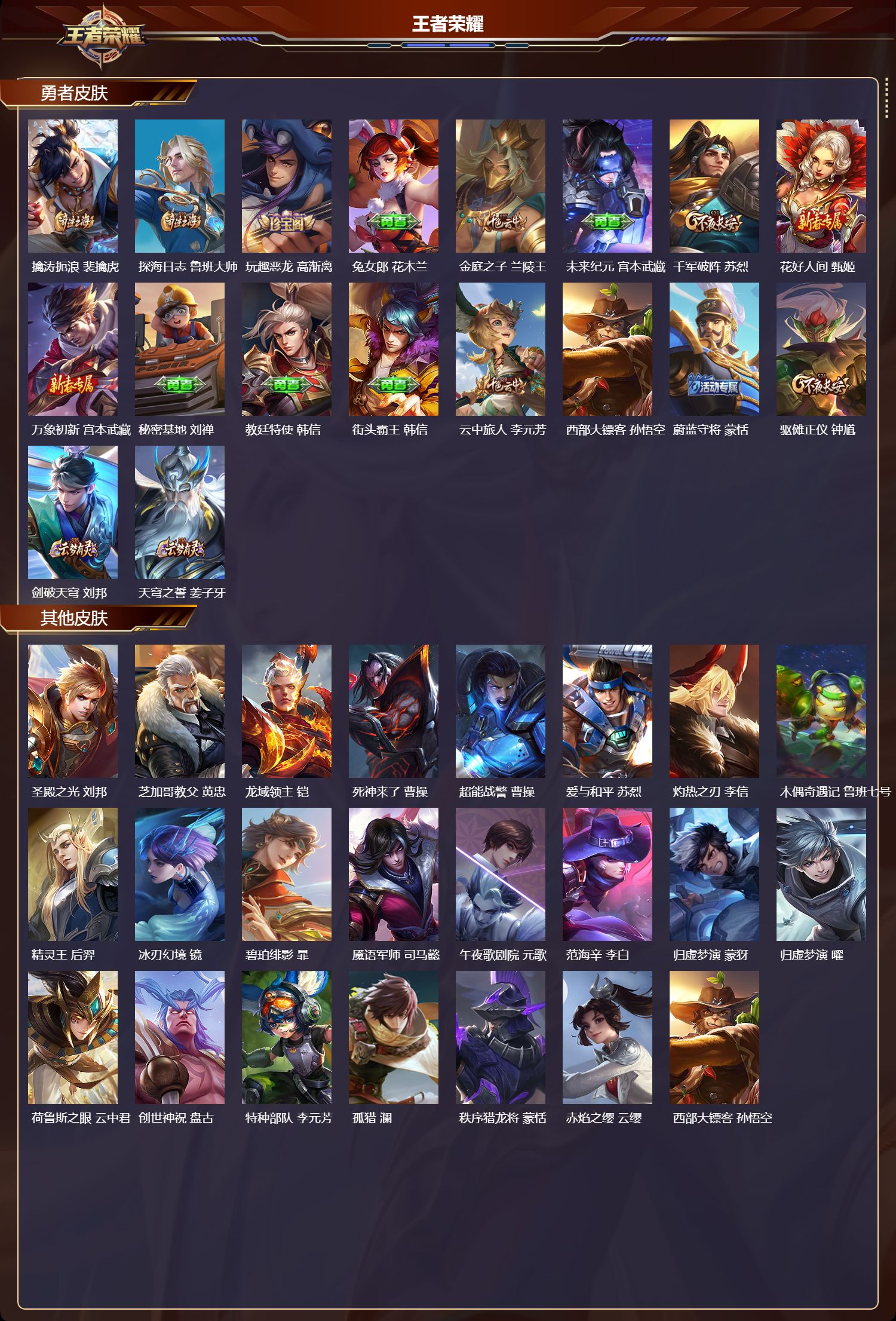 WZMK417728王者荣耀账号详情图3