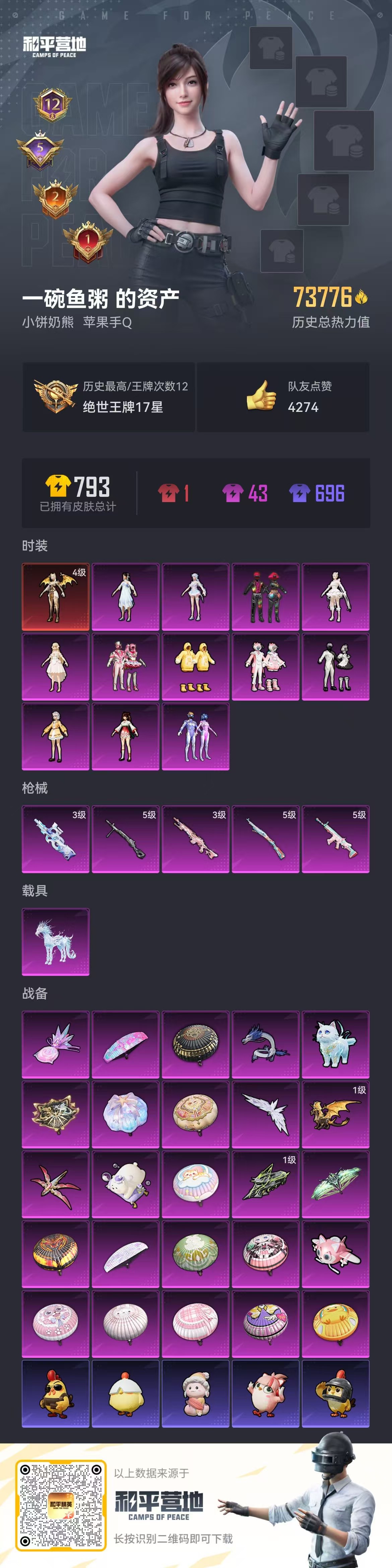 HPSJ413799和平精英账号详情图4