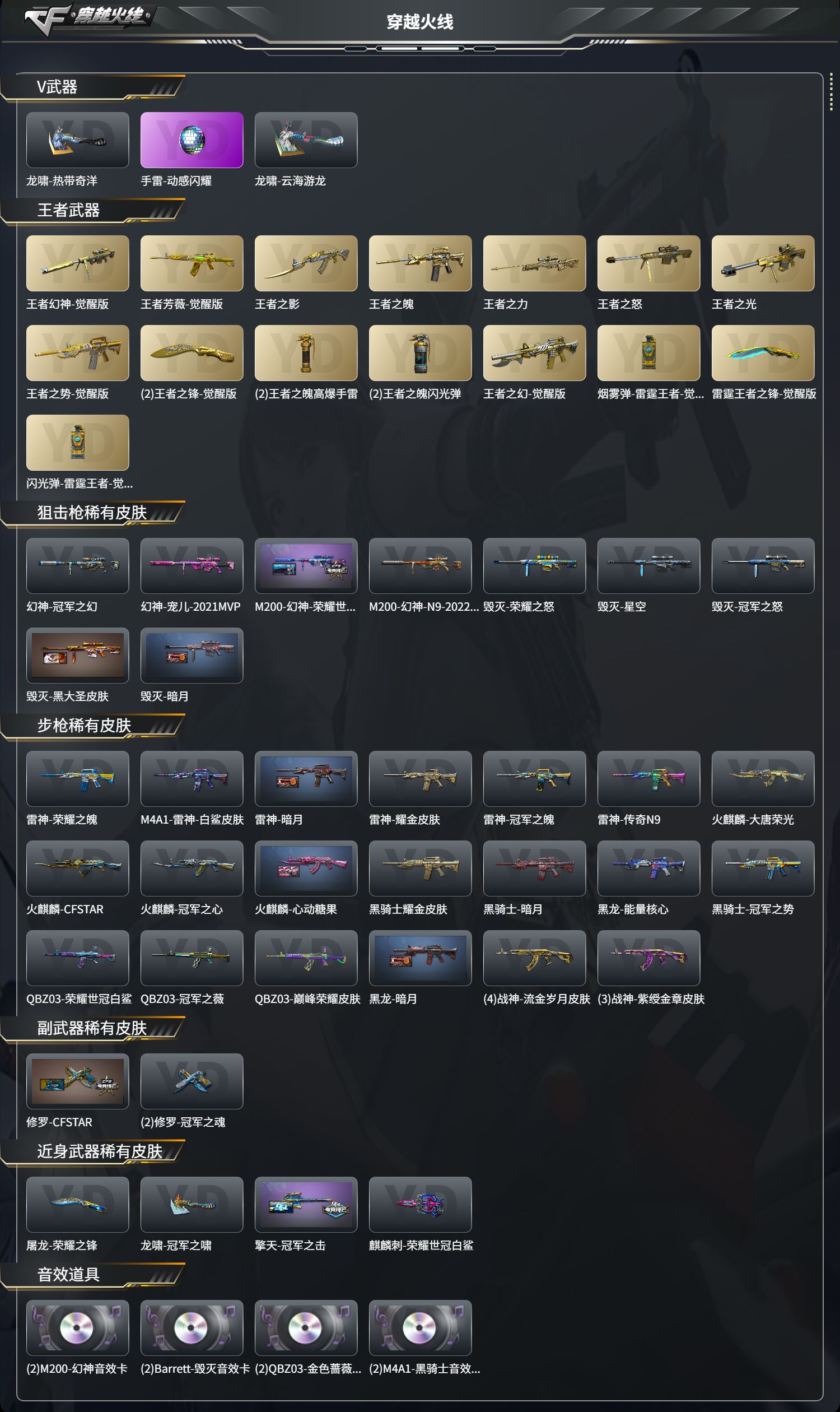 CFCMW425230穿越火线账号详情图3