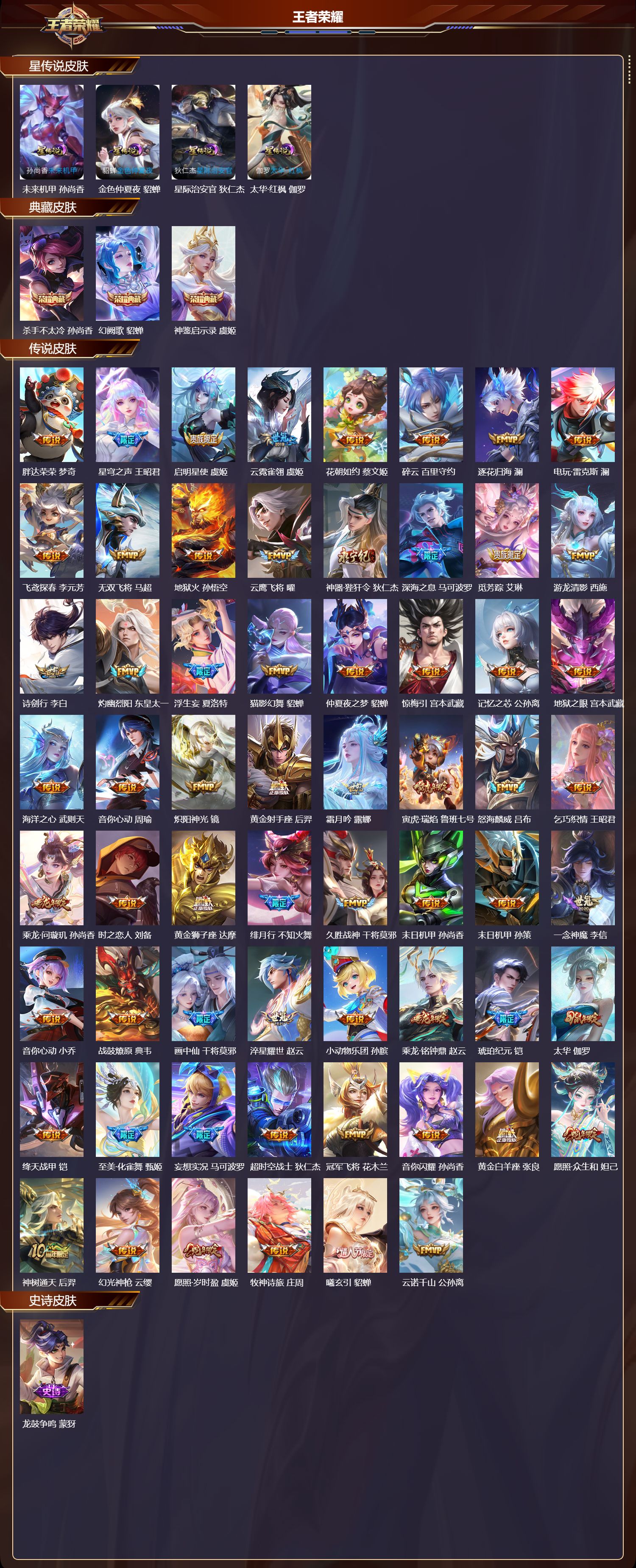 WZQM417747王者荣耀账号详情图3