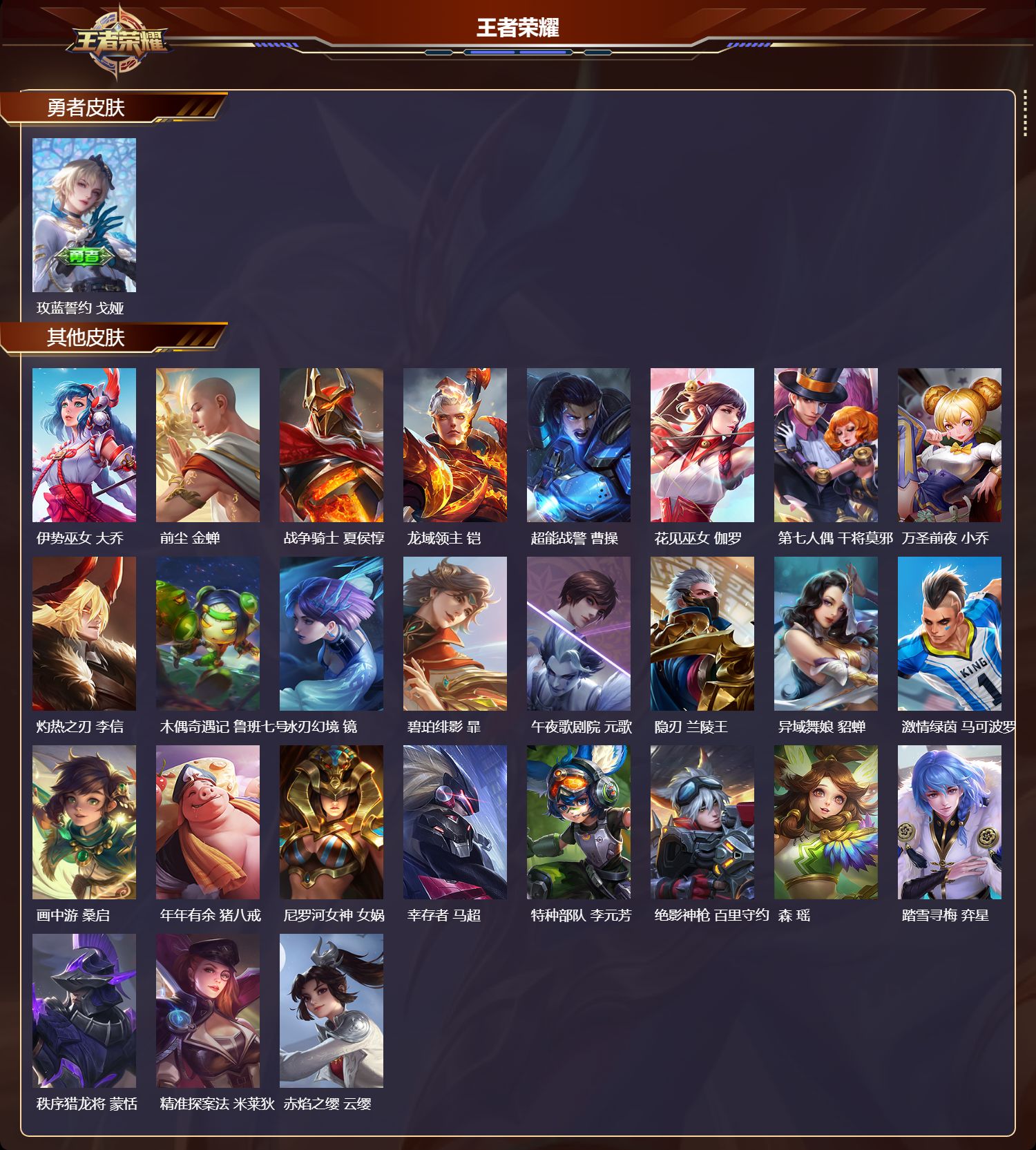 WZQM417749王者荣耀账号详情图5