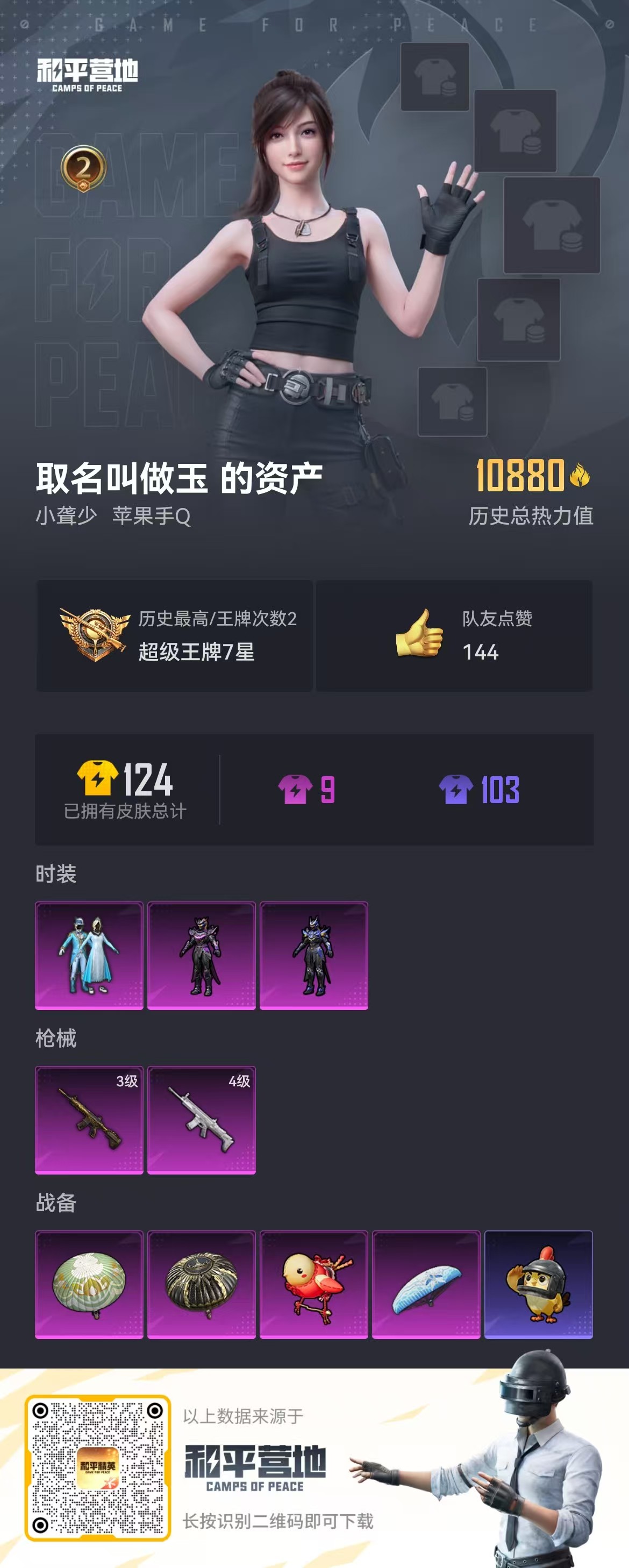 HPSJ413744和平精英账号详情图4