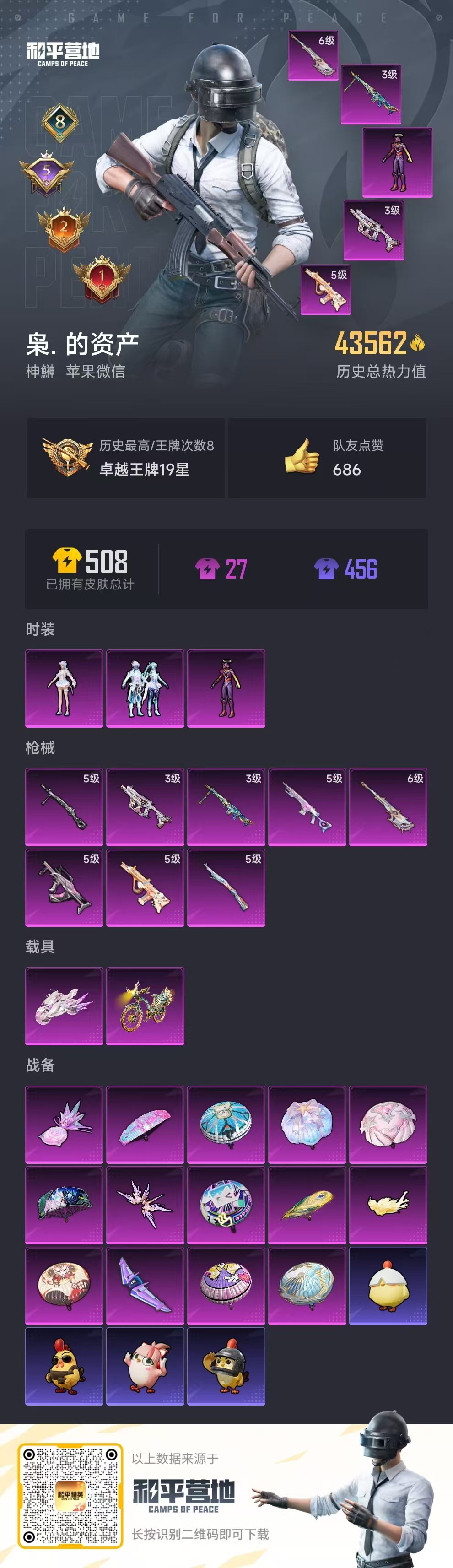 HPSJ48086和平精英账号详情图3 HPSJ48086和平精英账号详情图3