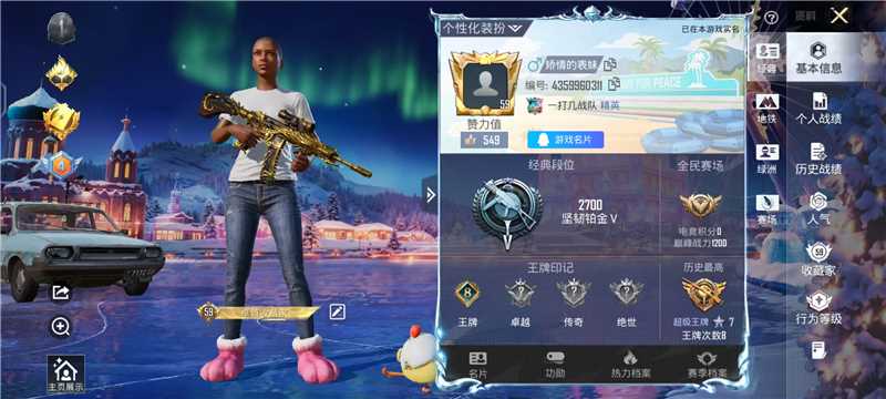 HPCMW411000和平精英账号详情图3 HPCMW411000和平精英账号详情图3