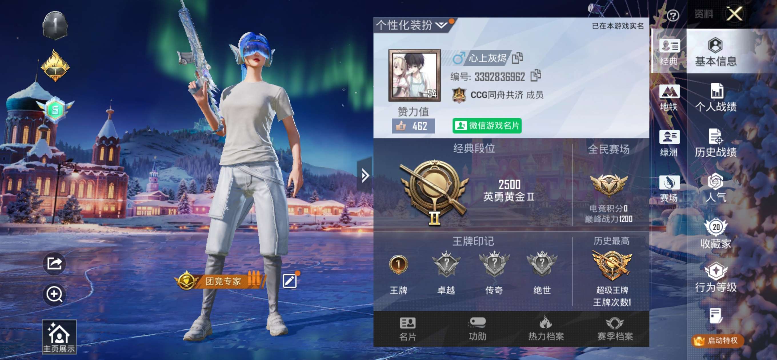 HPSJ48306和平精英账号详情图3