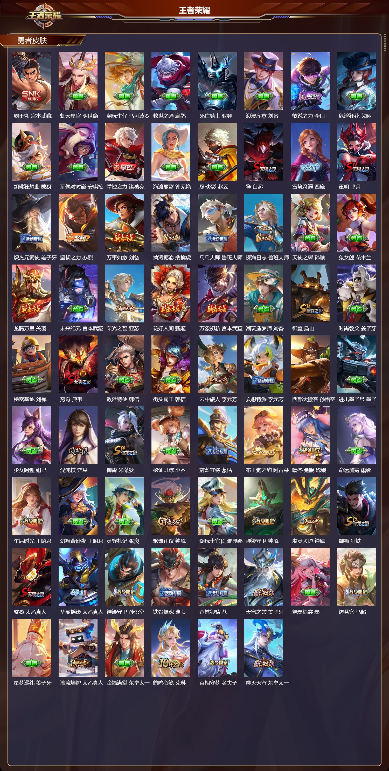 WZMK417716王者荣耀账号详情图4