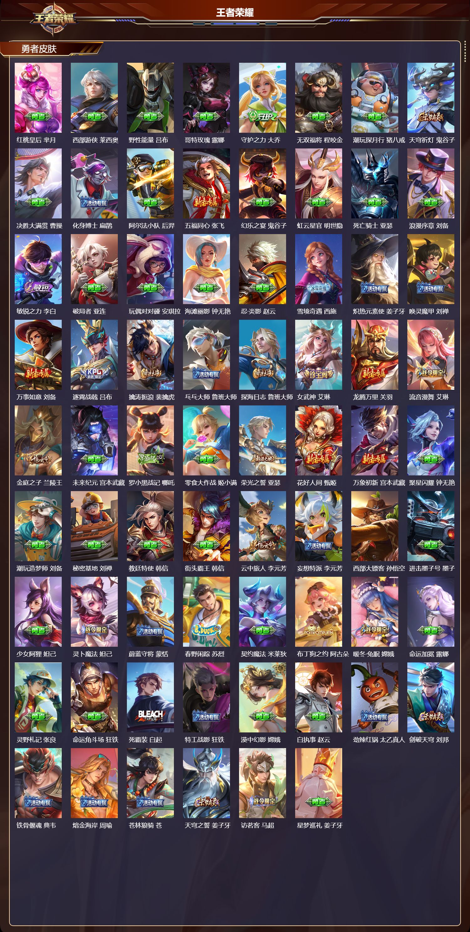 WZMK420139王者荣耀账号详情图4 WZMK420139王者荣耀账号详情图4