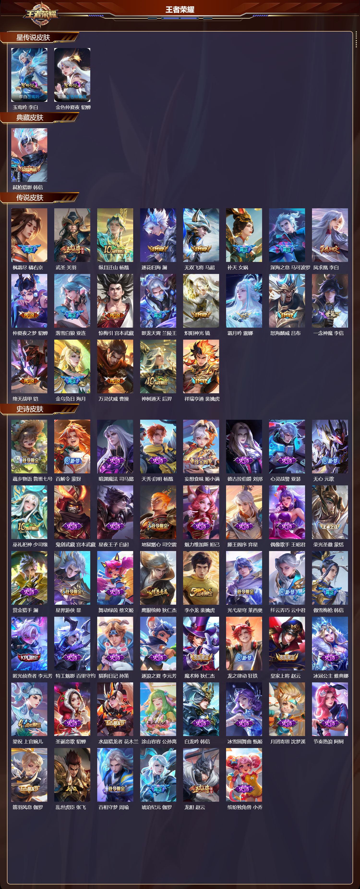 WZMK420128王者荣耀账号详情图2 WZMK420128王者荣耀账号详情图2