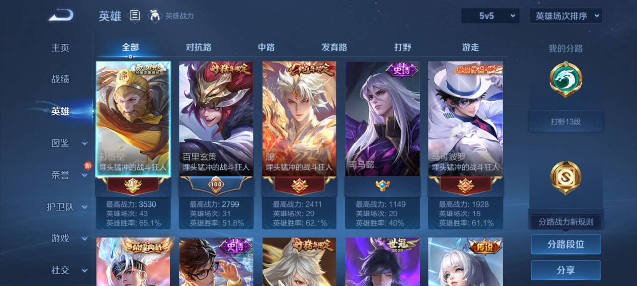 WZCMW481034王者荣耀账号详情图5 WZCMW481034王者荣耀账号详情图5