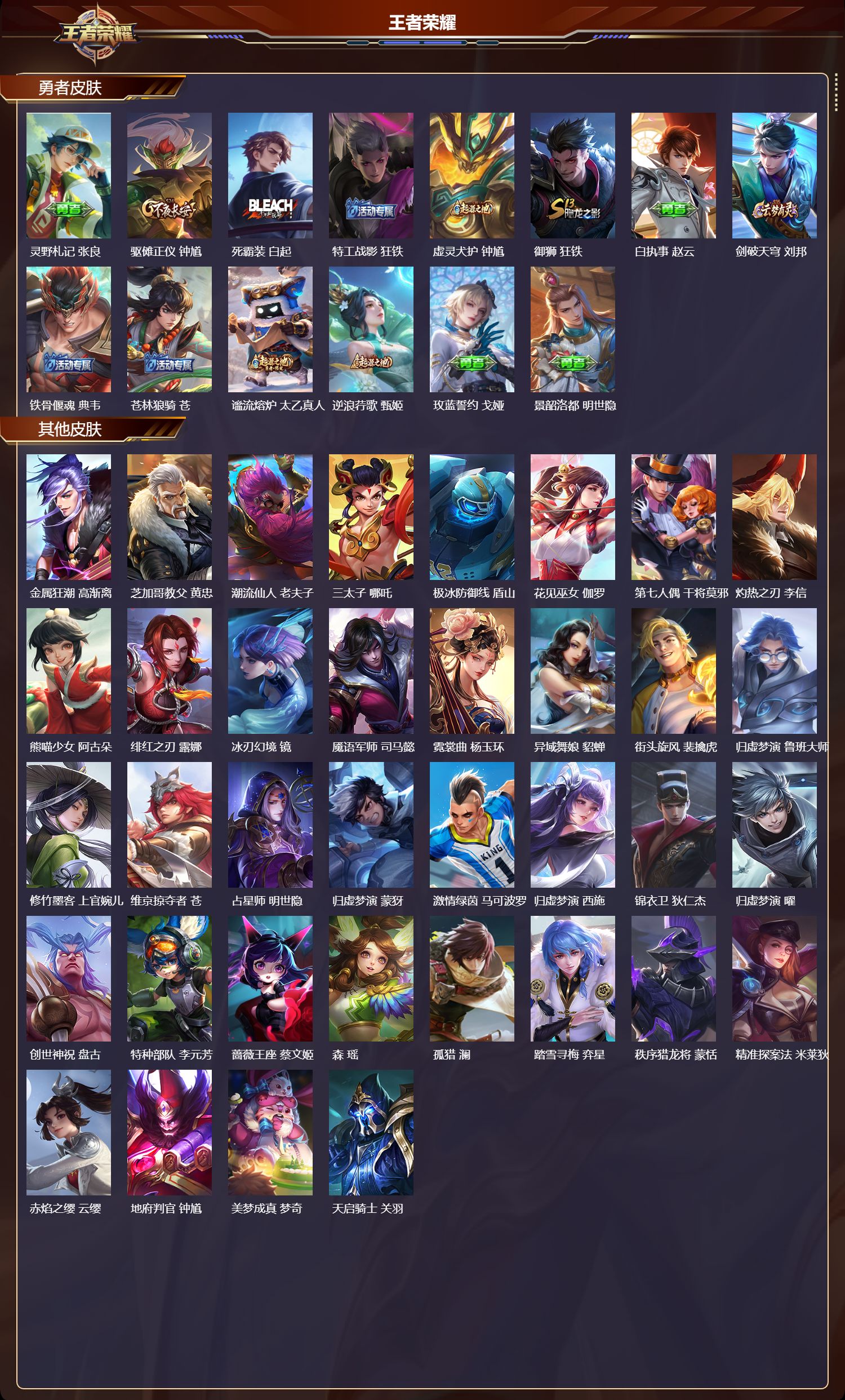 WZQM420618王者荣耀账号详情图5