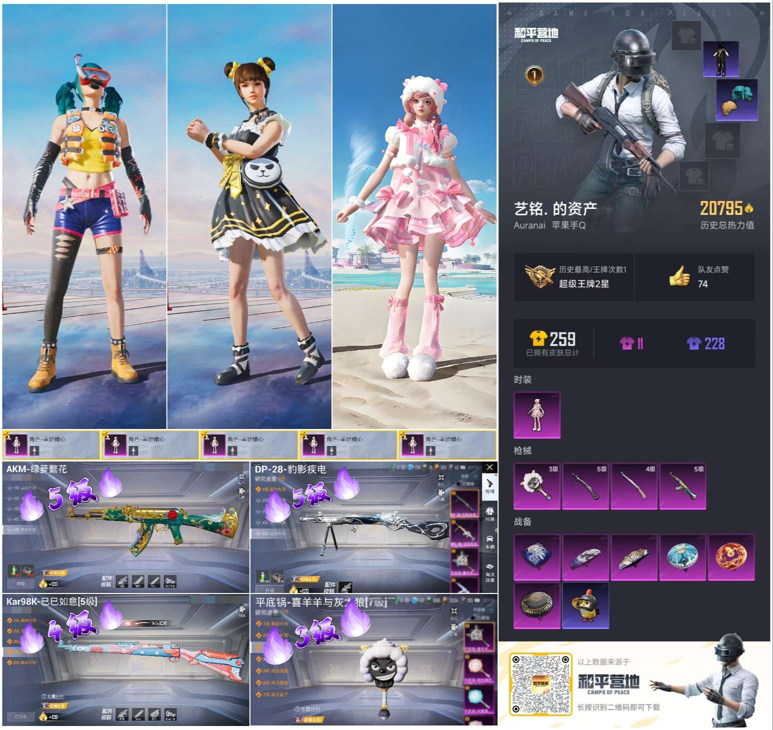 HPSJ410896和平精英账号详情图3