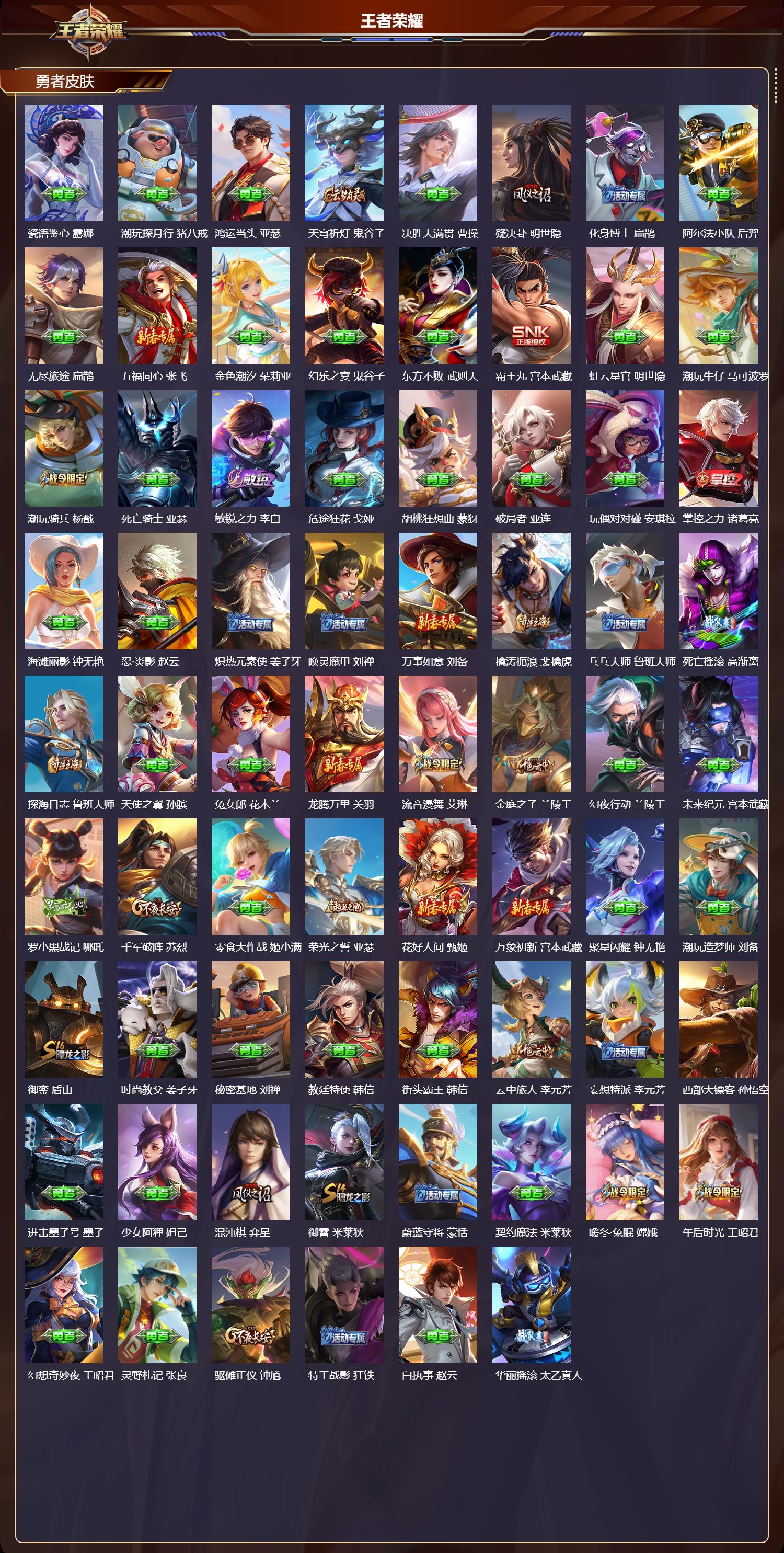 WZMK429726王者荣耀账号详情图4