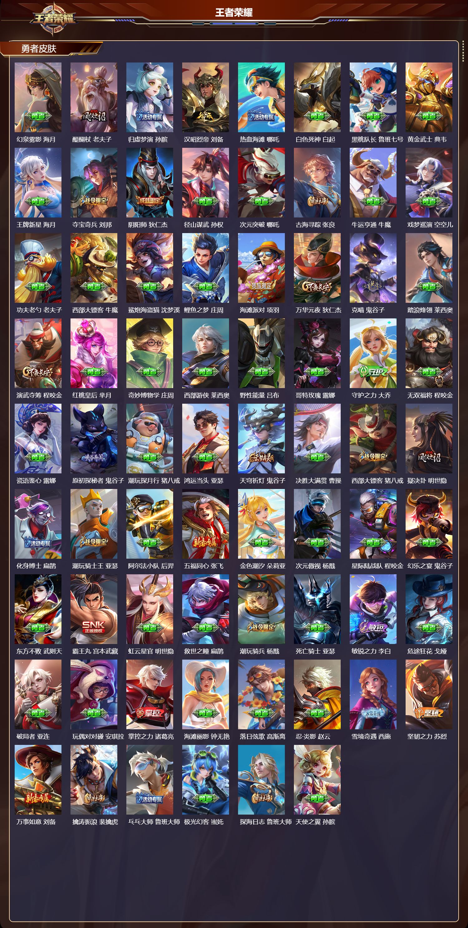 WZCMW418180王者荣耀账号详情图10