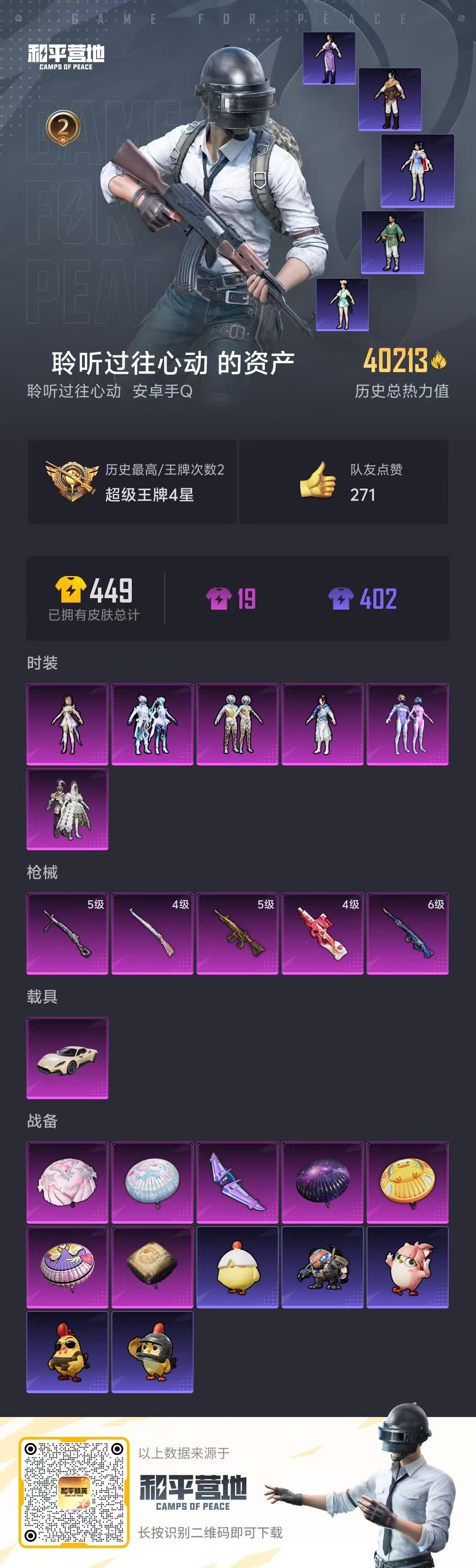 HPSJ410506和平精英账号详情图2